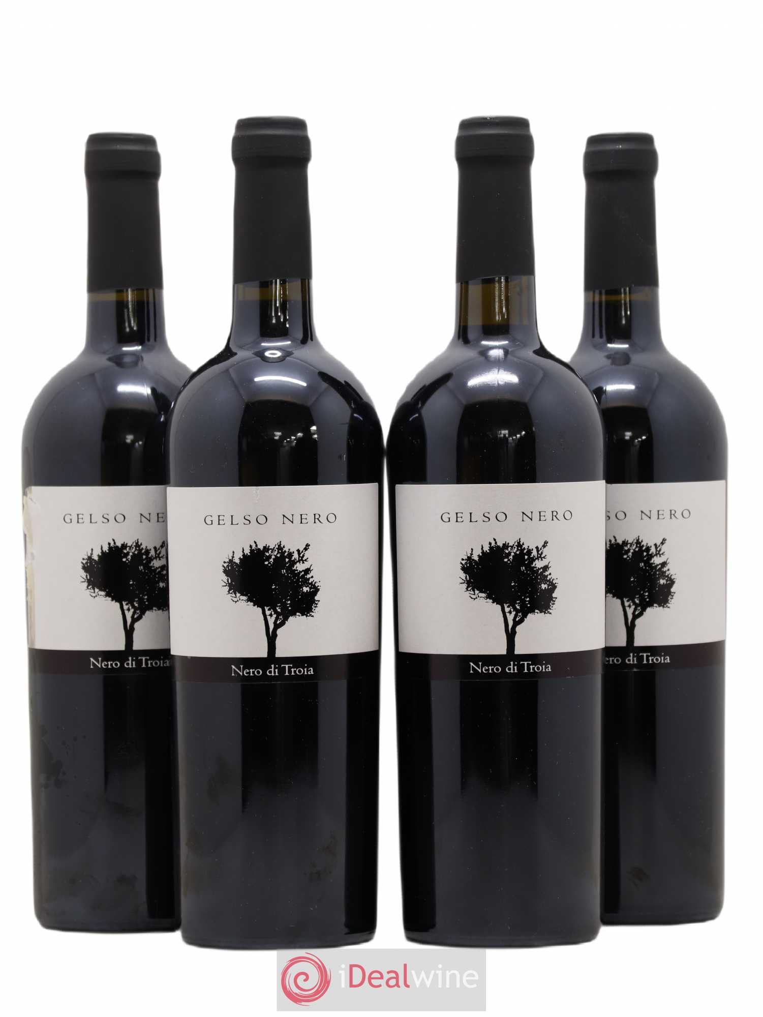 Italie Puglia Nero di Troia Gelso Nero (sans prix de réserve) 2014 - Posten von 4 Flaschen - 0