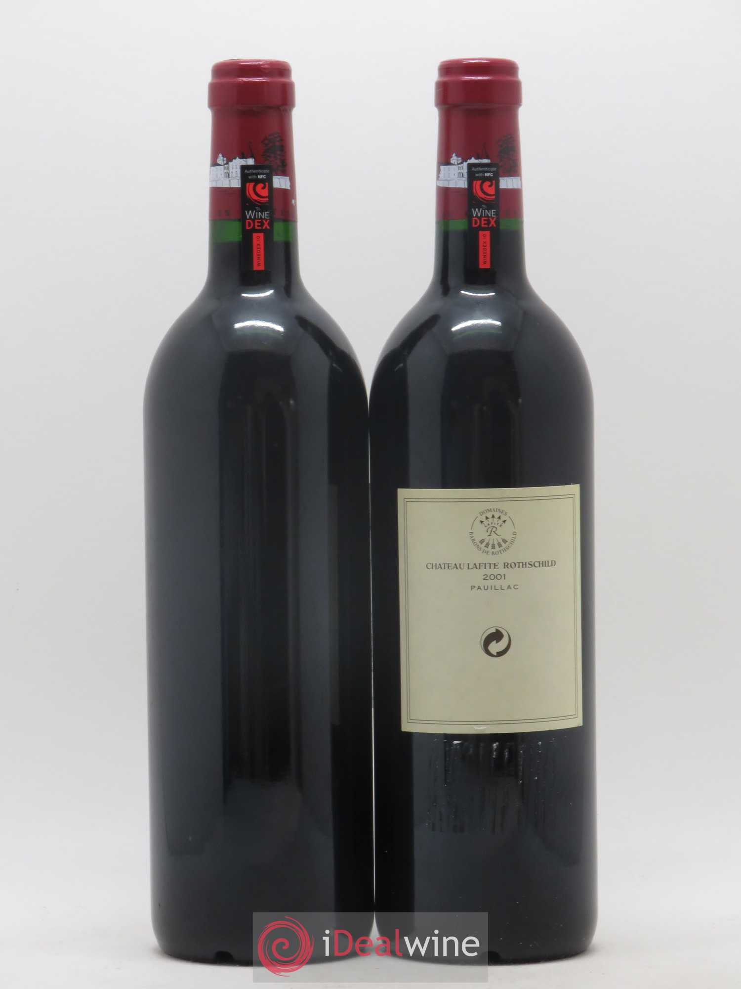 Château Lafite Rothschild 1er Grand Cru Classé 2001 - Lot de 2 bouteilles - 1