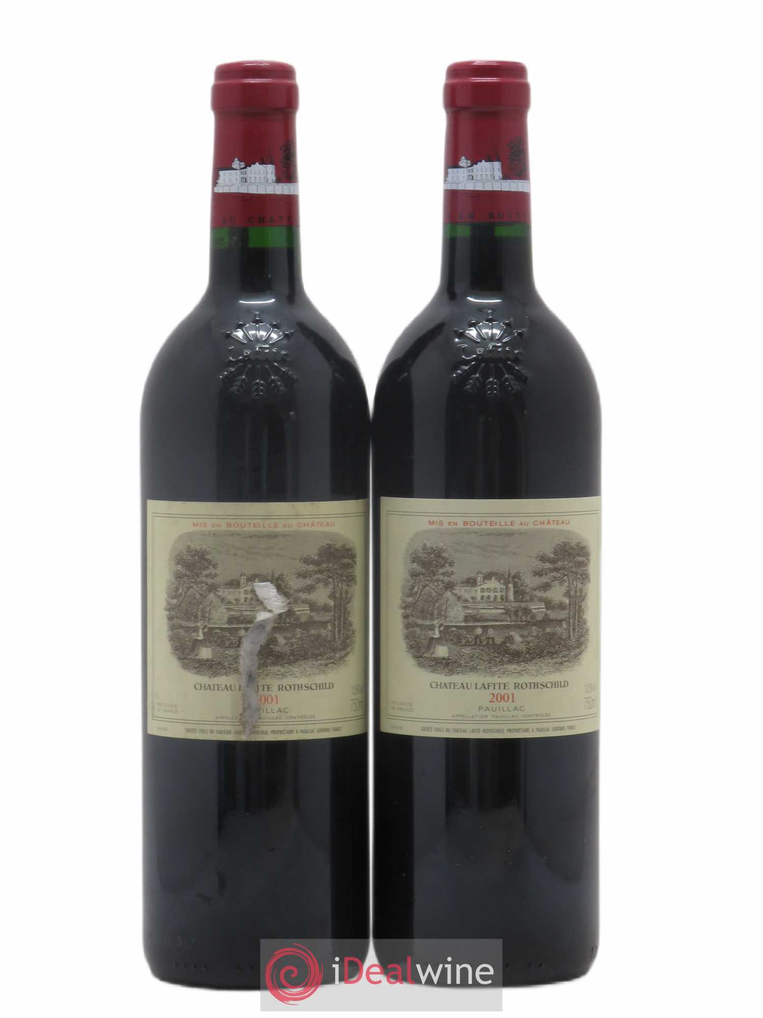 Château Lafite Rothschild 1er Grand Cru Classé 2001 - Lot de 2 bouteilles - 0