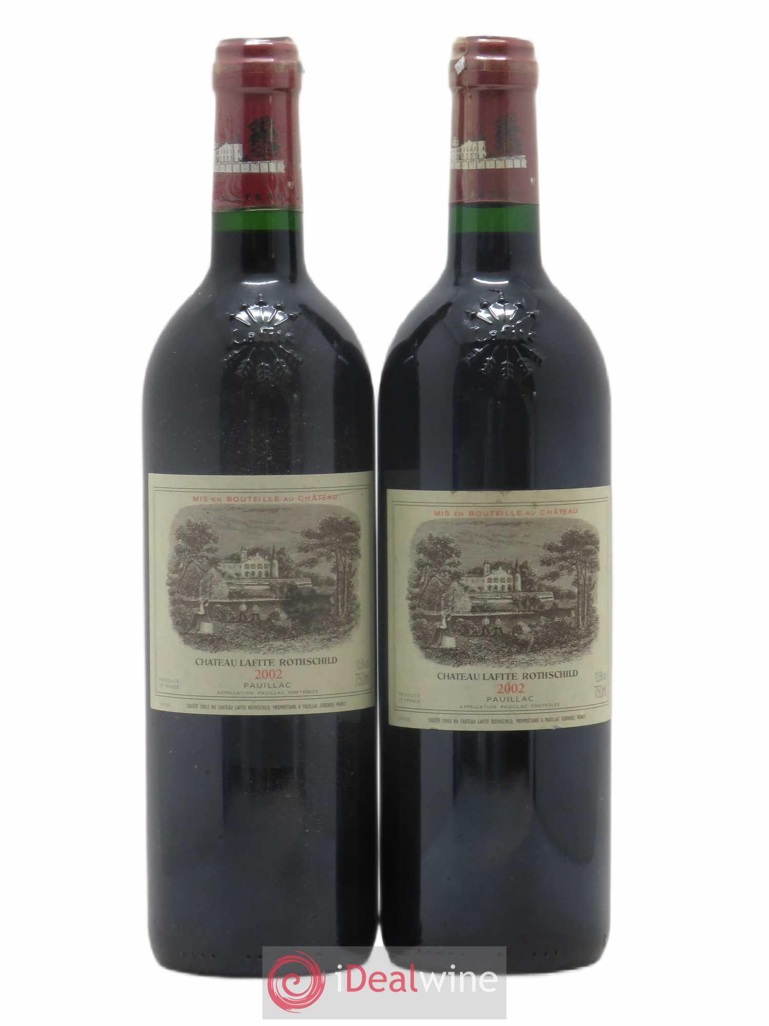Château Lafite Rothschild 1er Grand Cru Classé 2002 - Lot de 2 bouteilles - 0