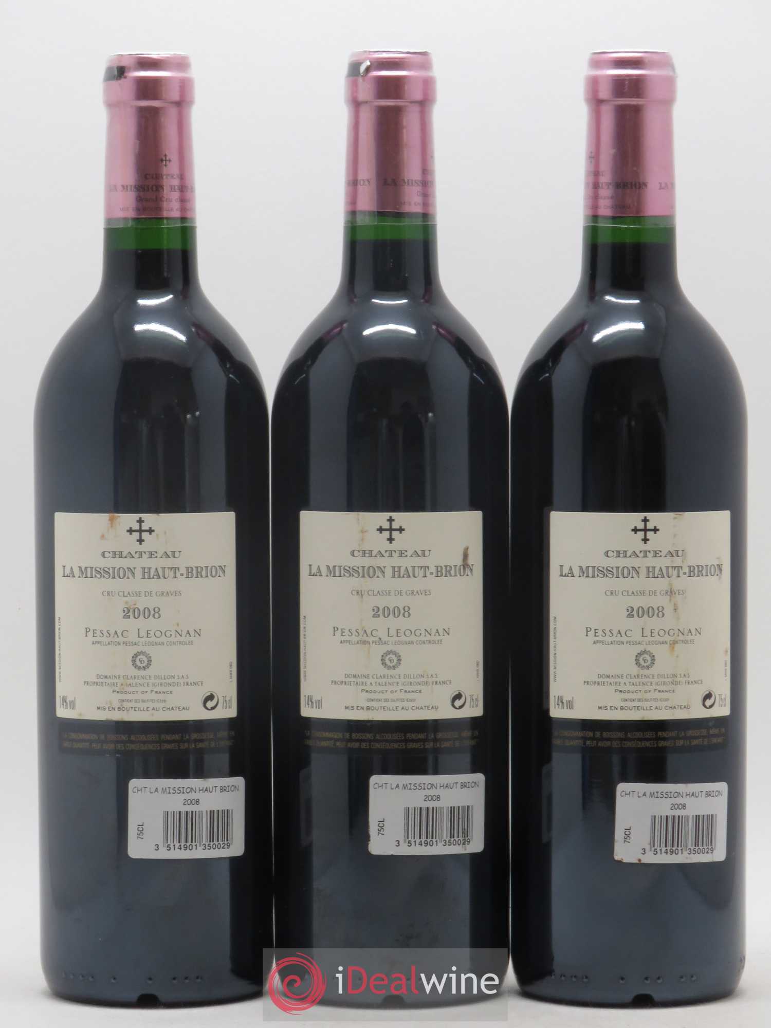 Château la Mission Haut-Brion Cru Classé de Graves 2008 - Lot de 12 bouteilles - 4