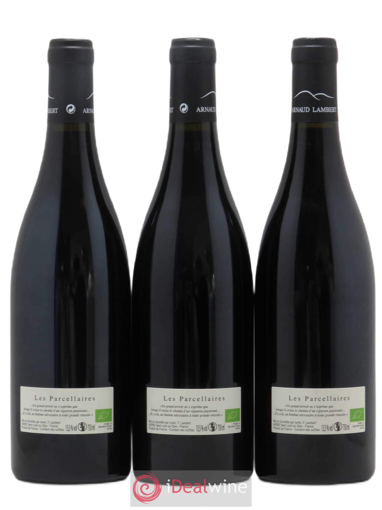 Saumur-Champigny Les Terres rouges Arnaud Lambert Les Parcellaires (sans prix de réserve) 2019 - Lotto di 3 bottiglie - 1