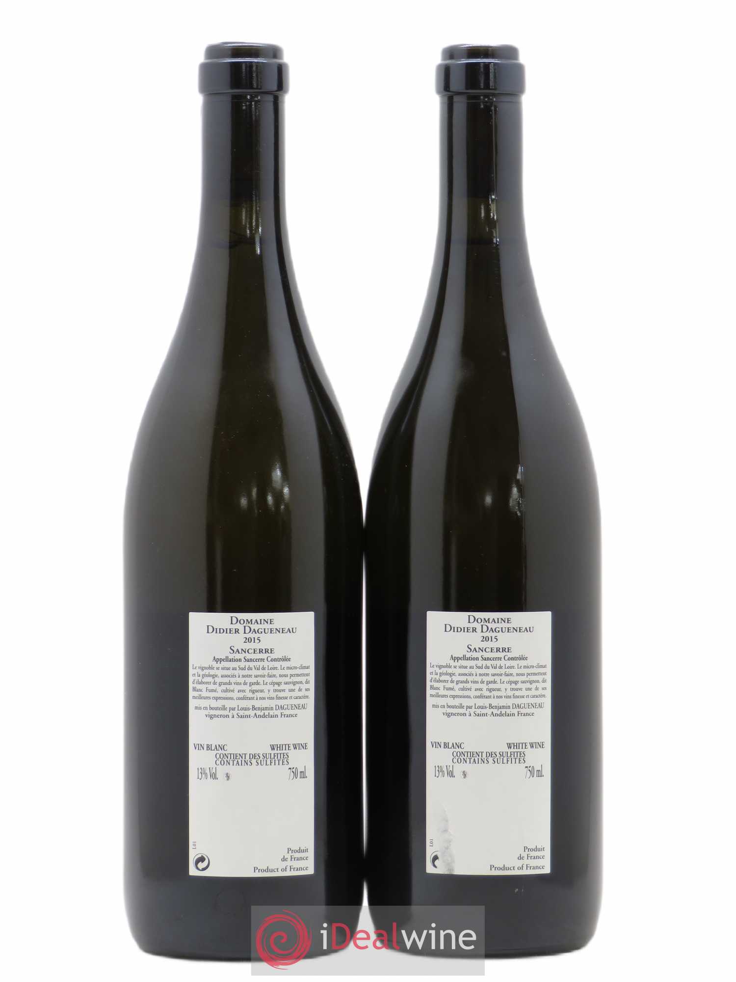 Sancerre En Chailloux Domaine Dagueneau (sans prix de réserve) 2015 - Posten von 2 Flaschen - 1