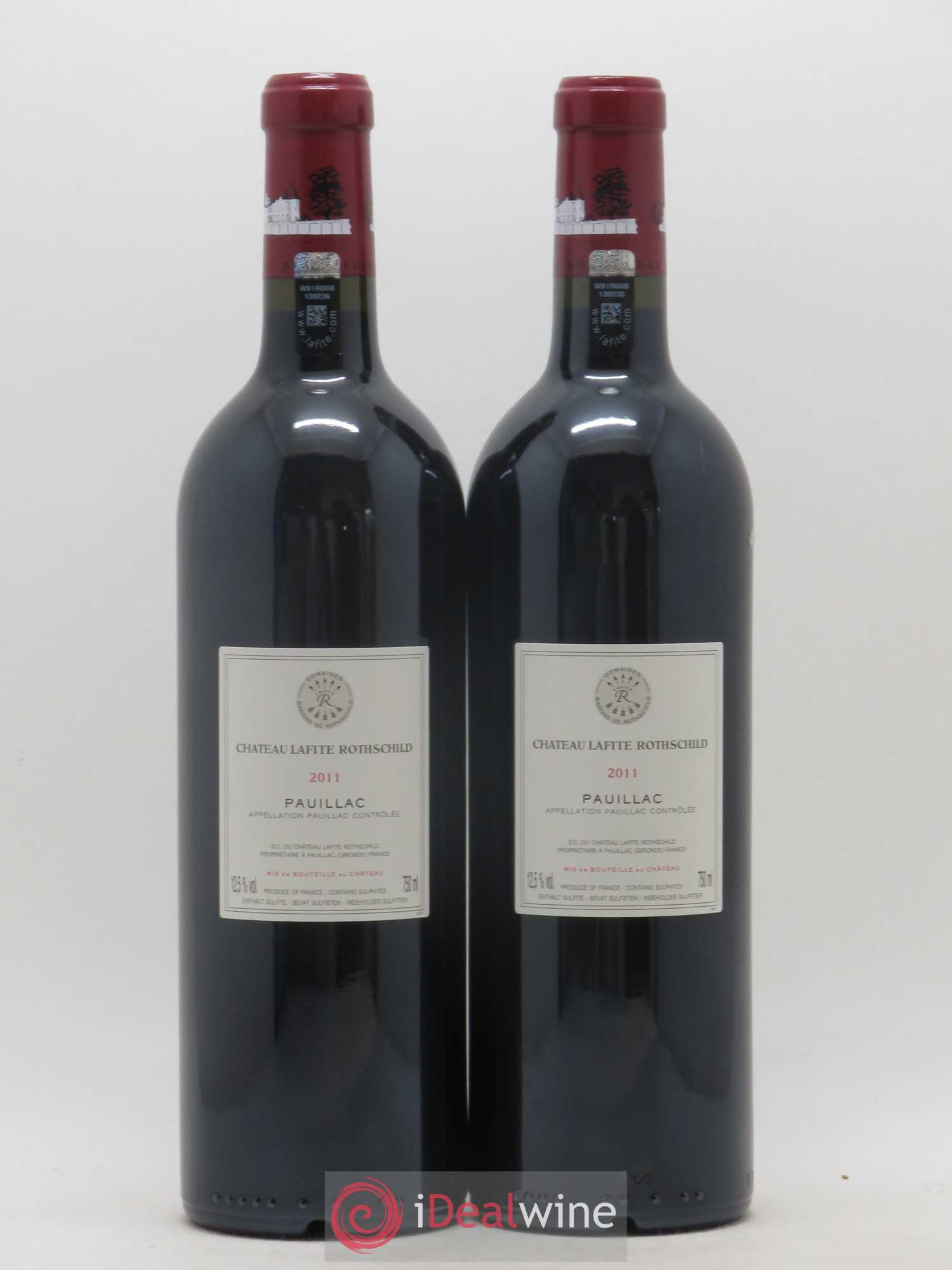 Château Lafite Rothschild 1er Grand Cru Classé 2011 - Lot de 2 bouteilles - 1