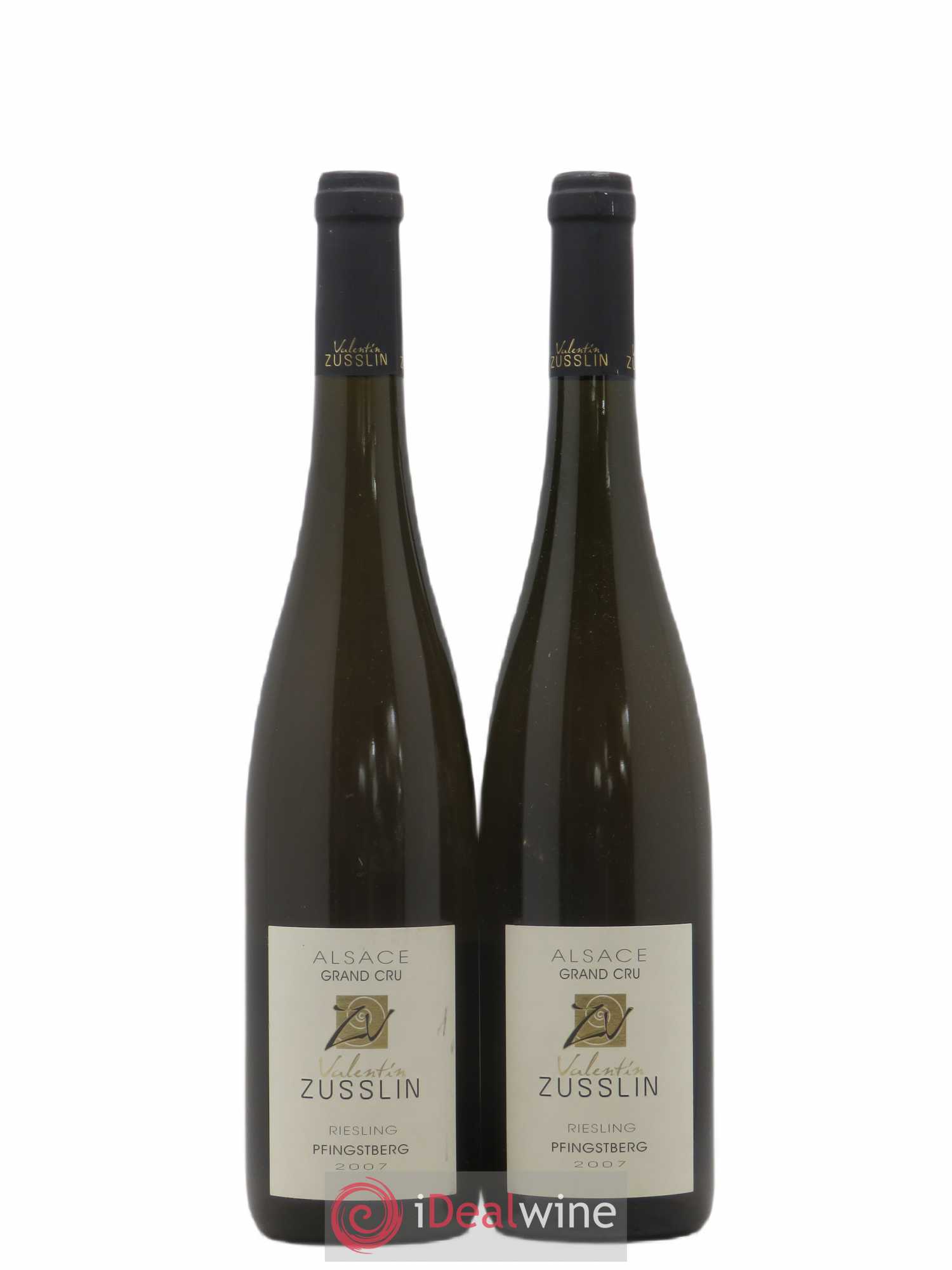 Alsace Riesling Grand Cru Pfingstberg Valentin Zusslin (Domaine) (sans prix de réserve) 2007 - Lot de 2 bouteilles - 0