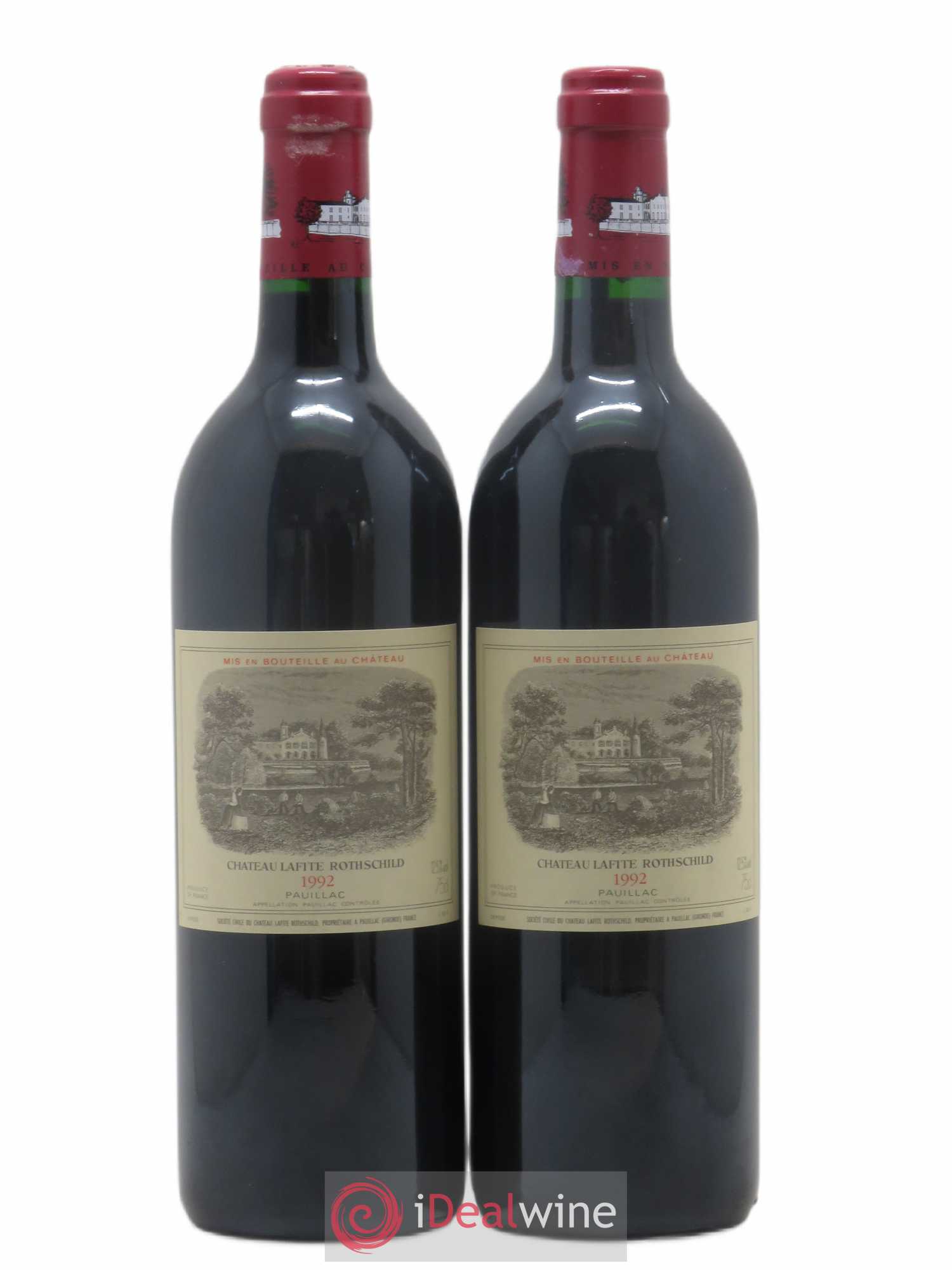 Château Lafite Rothschild 1er Grand Cru Classé 1992 - Lot de 2 bouteilles - 0