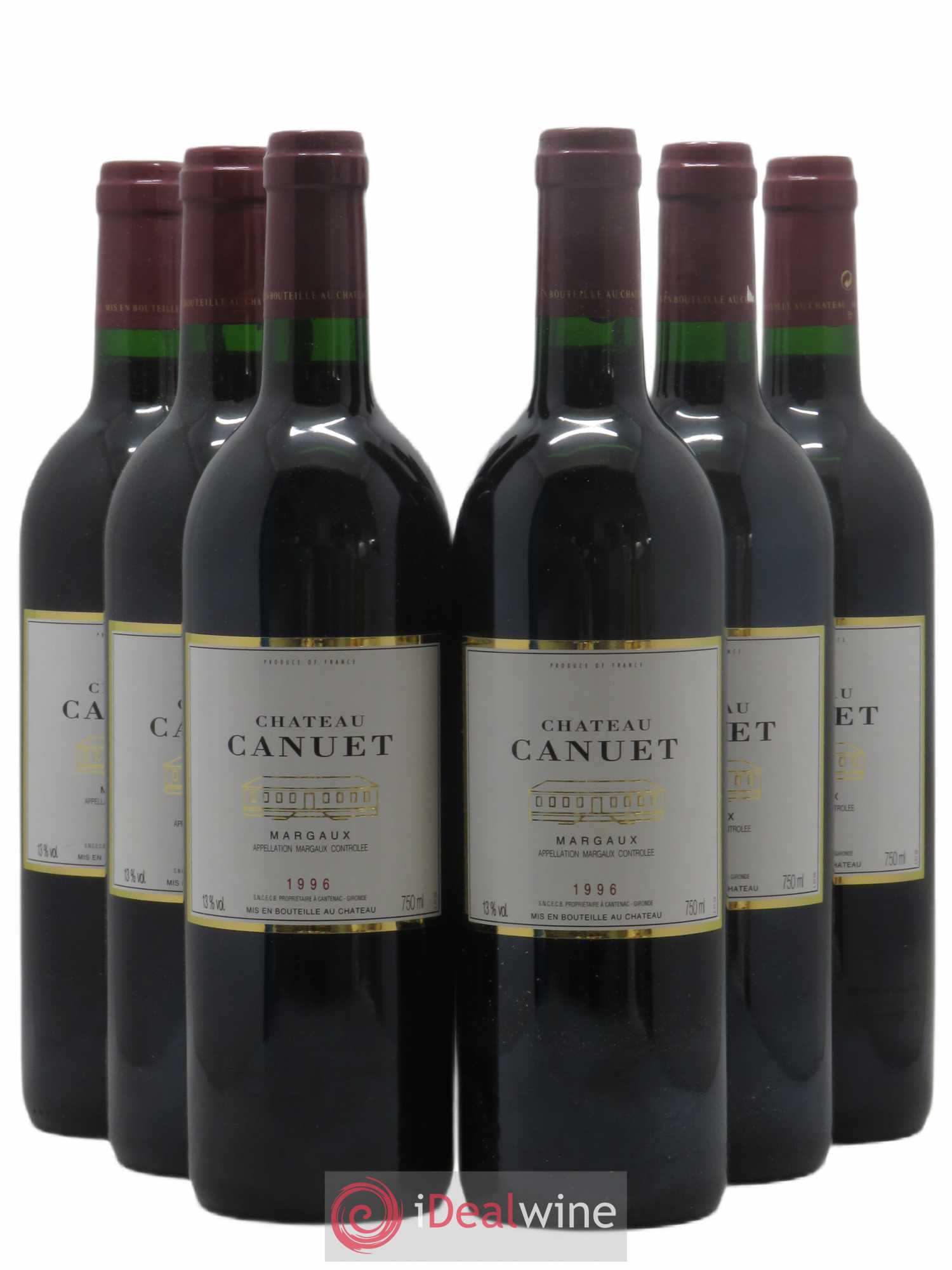 Château Canuet (sans prix de réserve) 1996 - Lot de 6 bouteilles - 0