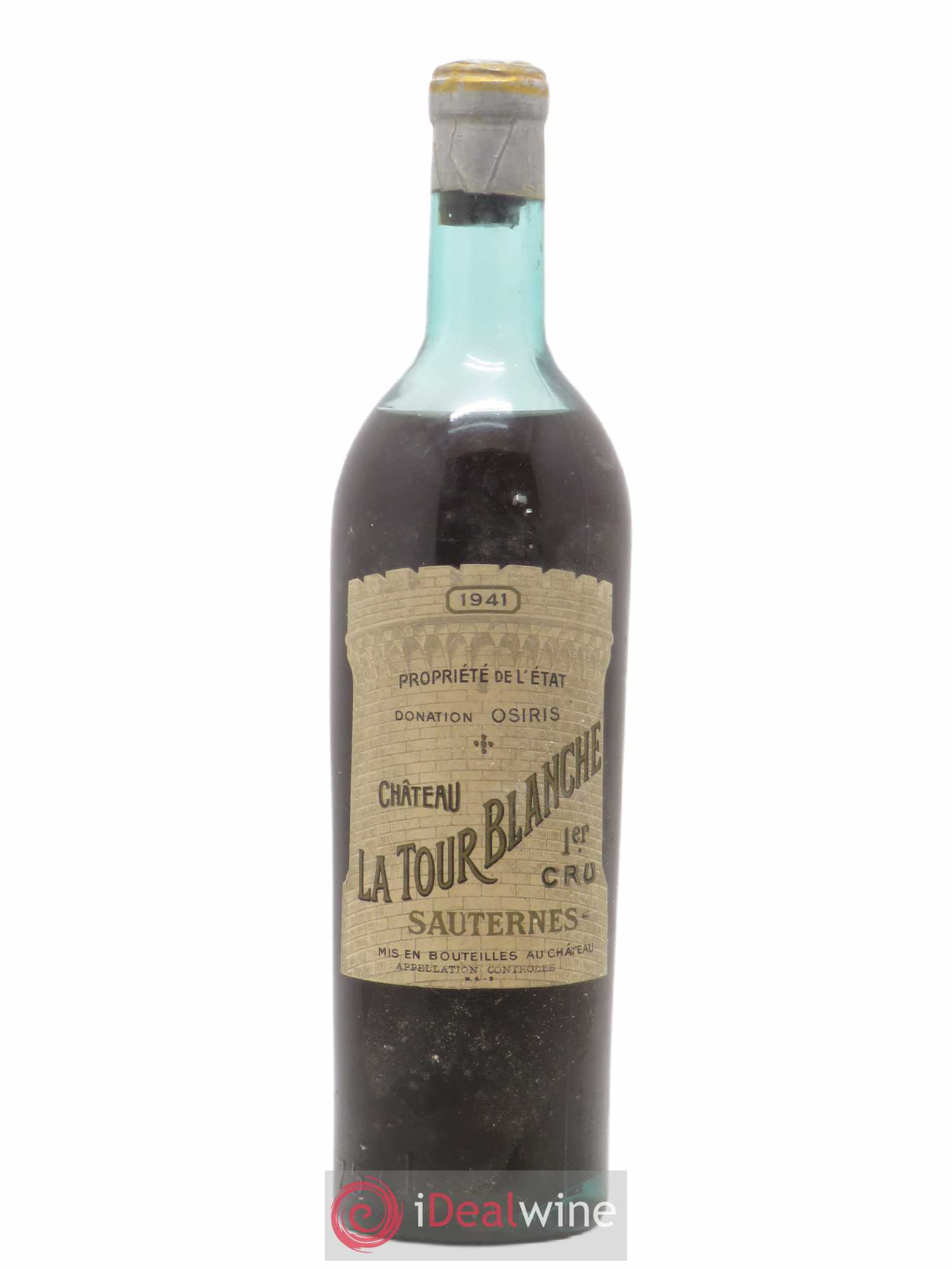 Château la Tour Blanche 1er Grand Cru Classé (senza prezzo di riserva) 1941 - Lotto di 1 bottiglia - 0