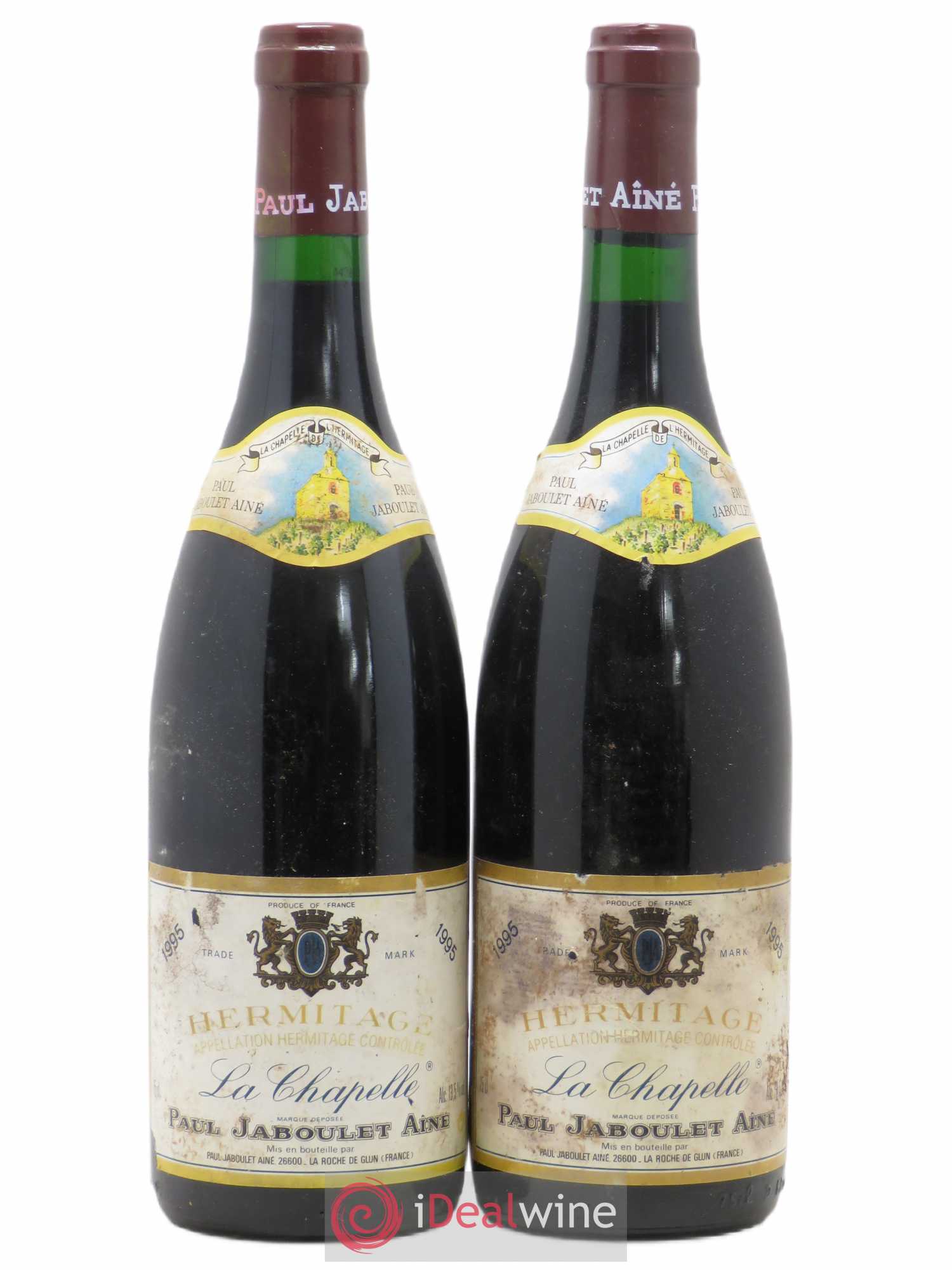 Hermitage La Chapelle Paul Jaboulet Ainé (sans prix de réserve) 1995 - Lot de 2 bouteilles - 0