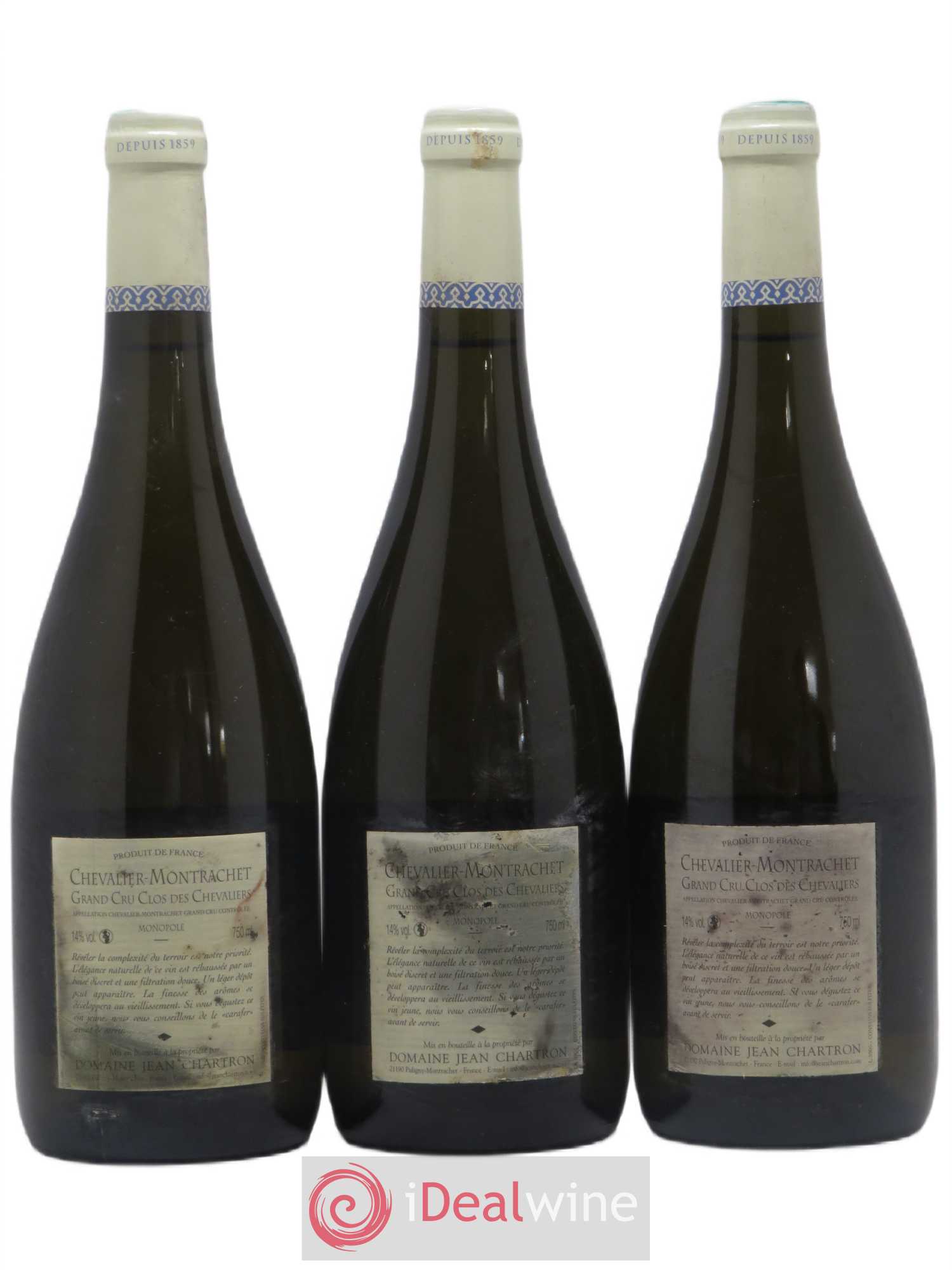 Chevalier-Montrachet Grand Cru Clos des Chevaliers Jean Chartron (Domaine) 2006 - Lot de 3 bouteilles - 1