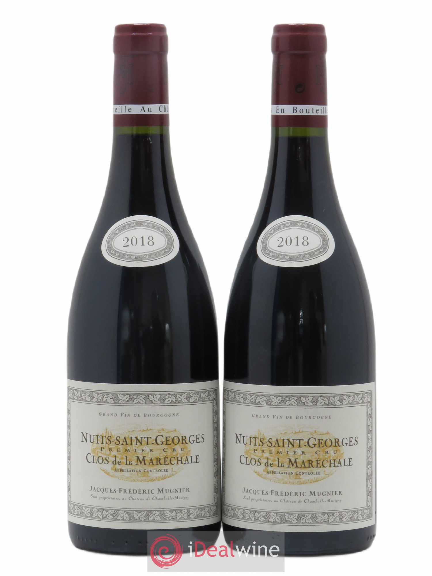 Nuits-Saint-Georges 1er Cru Clos de La Maréchale Jacques-Frédéric Mugnier (sans prix de réserve) 2018 - Lot de 2 bouteilles - 0