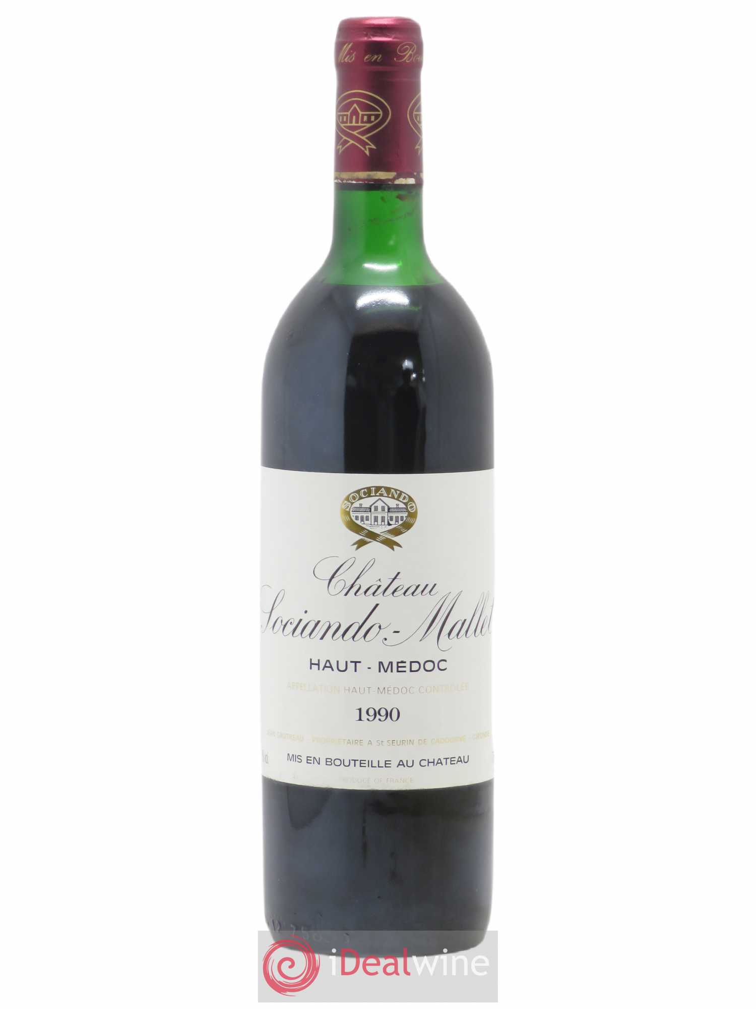 Château Sociando Mallet (sans prix de réserve) 1990 - Lot de 1 bouteille - 0