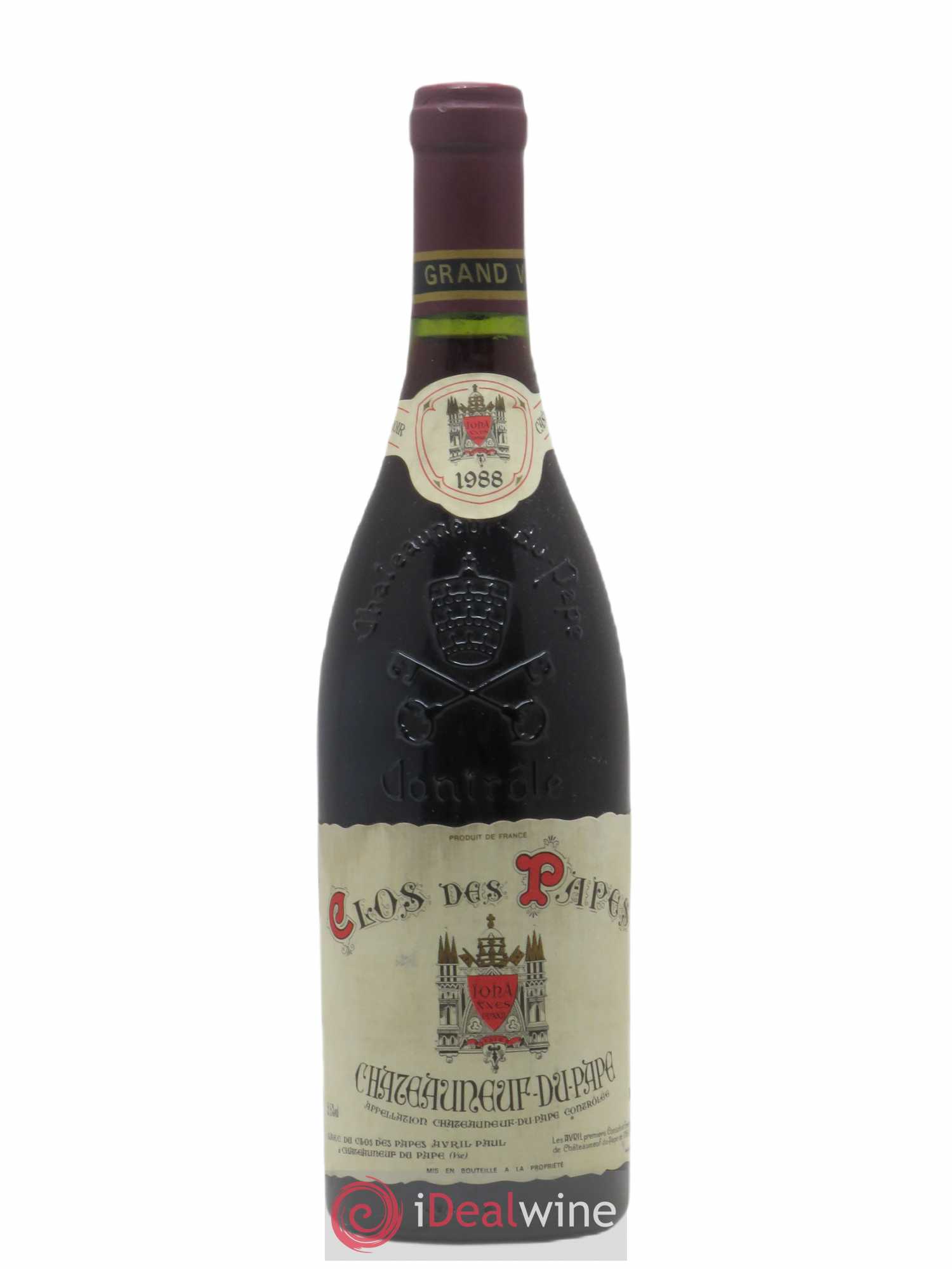 Châteauneuf-du-Pape Clos des Papes - Paul Avril (sans prix de réserve) 1988 - Lot de 1 bouteille - 0