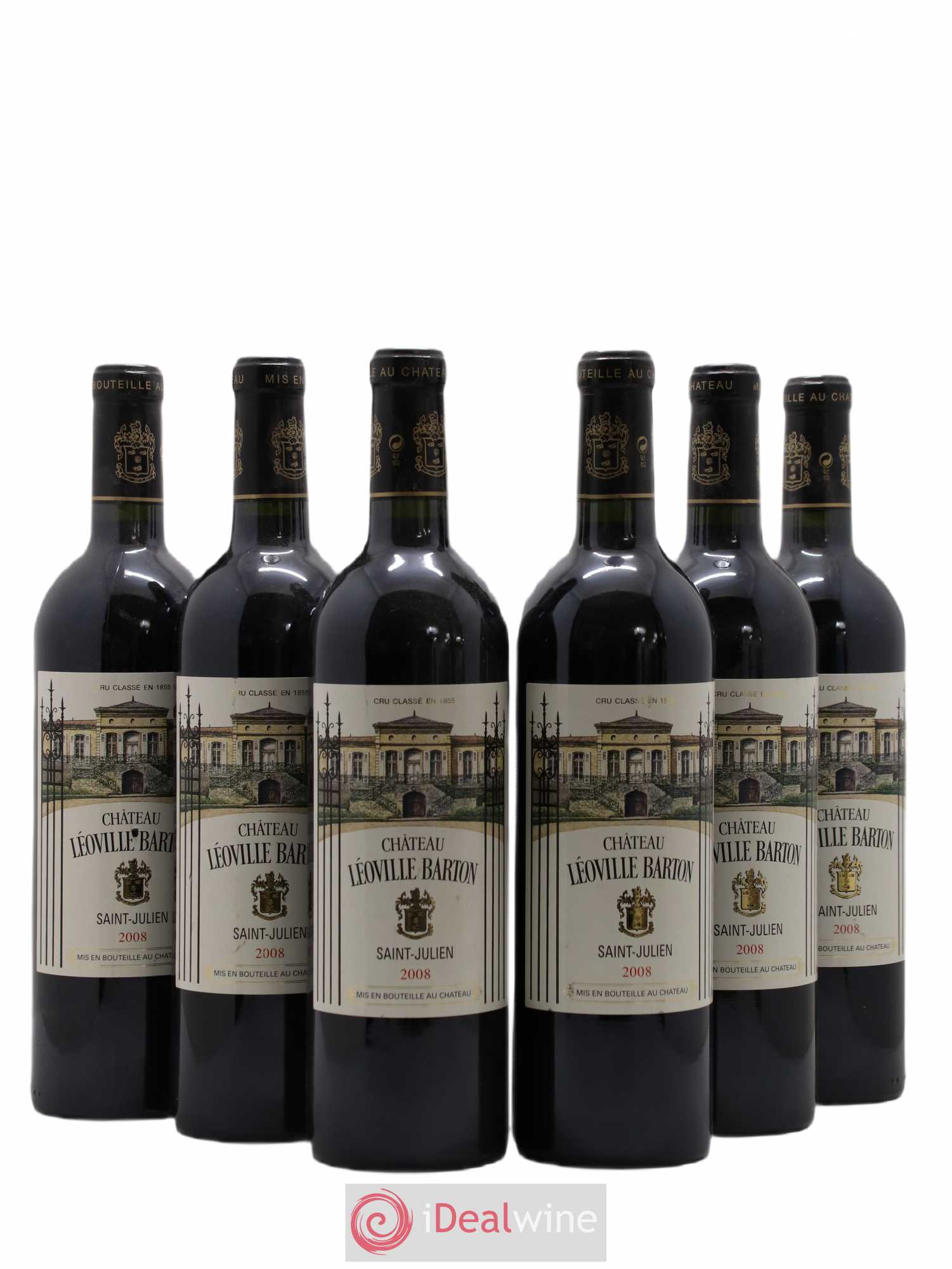 Château Léoville Barton 2ème Grand Cru Classé 2008 - Lot de 6 bouteilles - 0