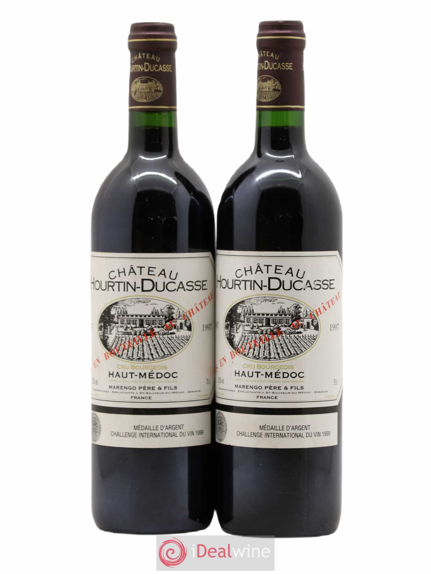Château Hourtin Ducasse Cru Bourgeois (sans prix de réserve) 1997 - Lot de 2 bouteilles - 0