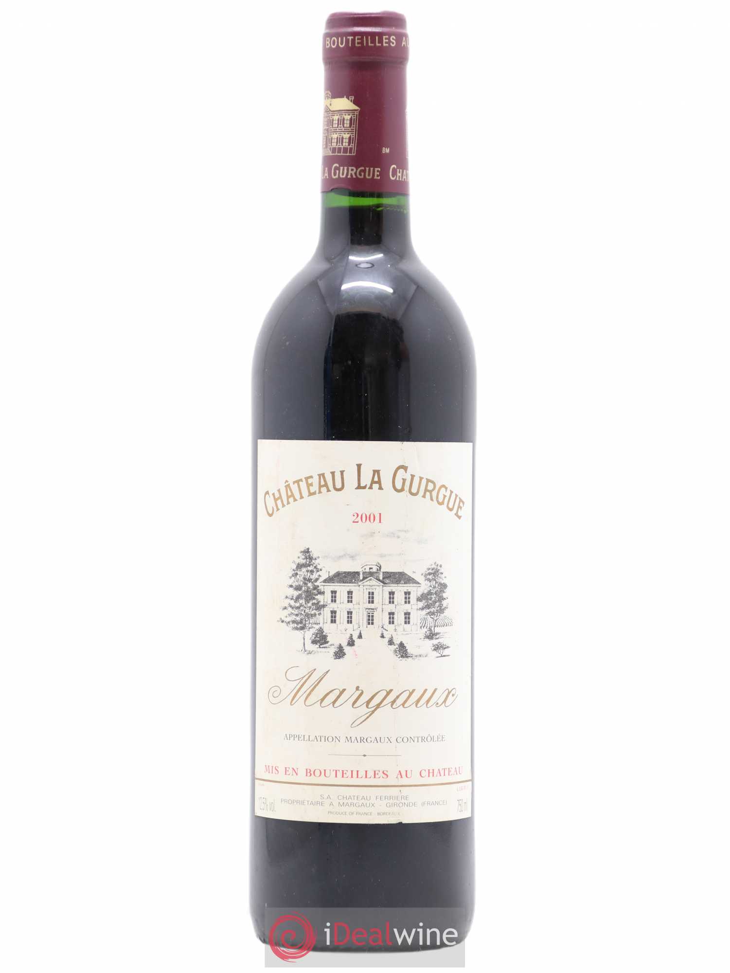 Château la Gurgue Cru Bourgeois (sans prix de réserve) 2001 - Lot de 1 bouteille - 0