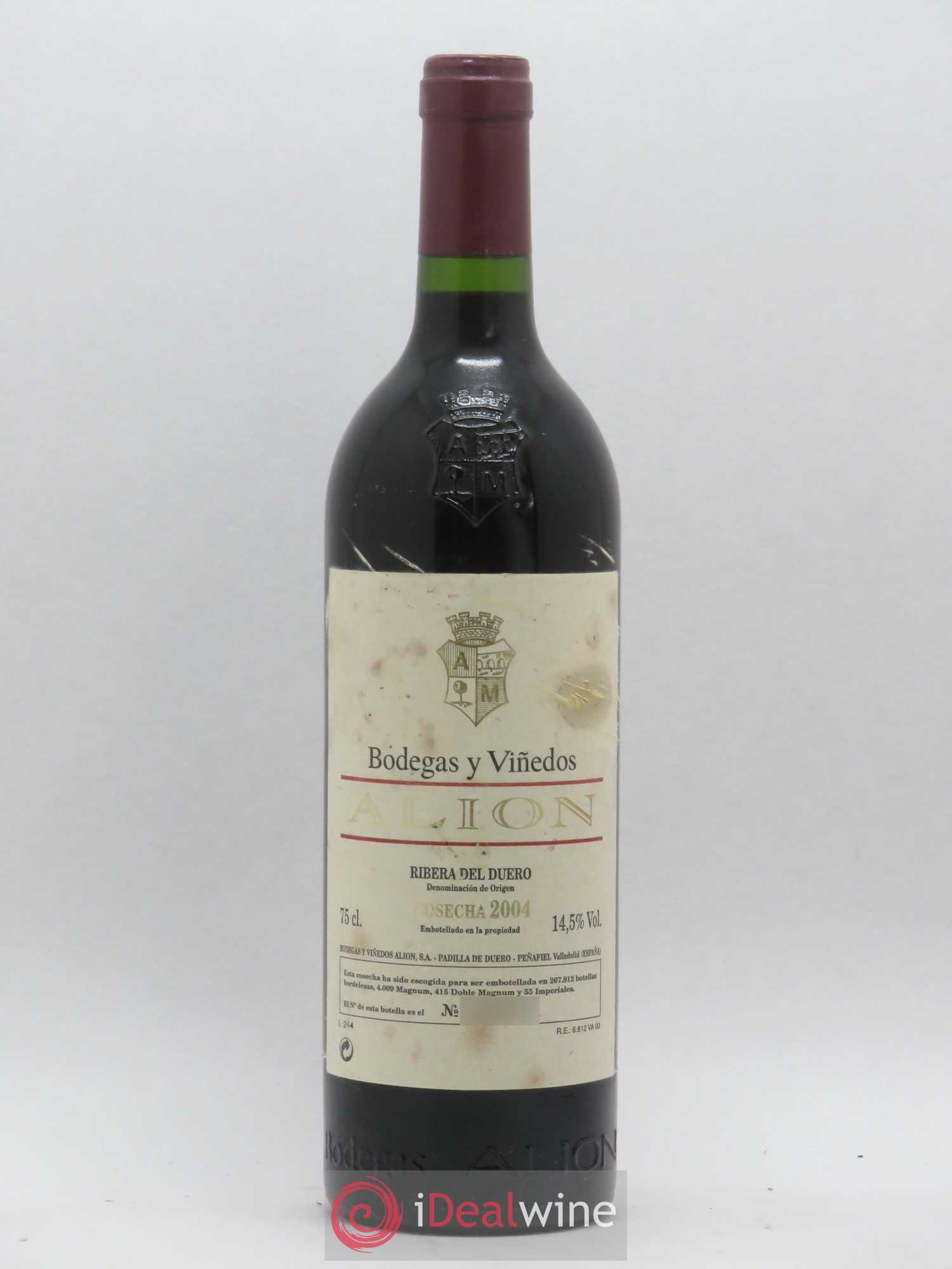 Ribera Del Duero DO Vega Sicilia Alion Famille Alvarez (sans prix de réserve) 2004 - Lot de 1 bouteille - 0