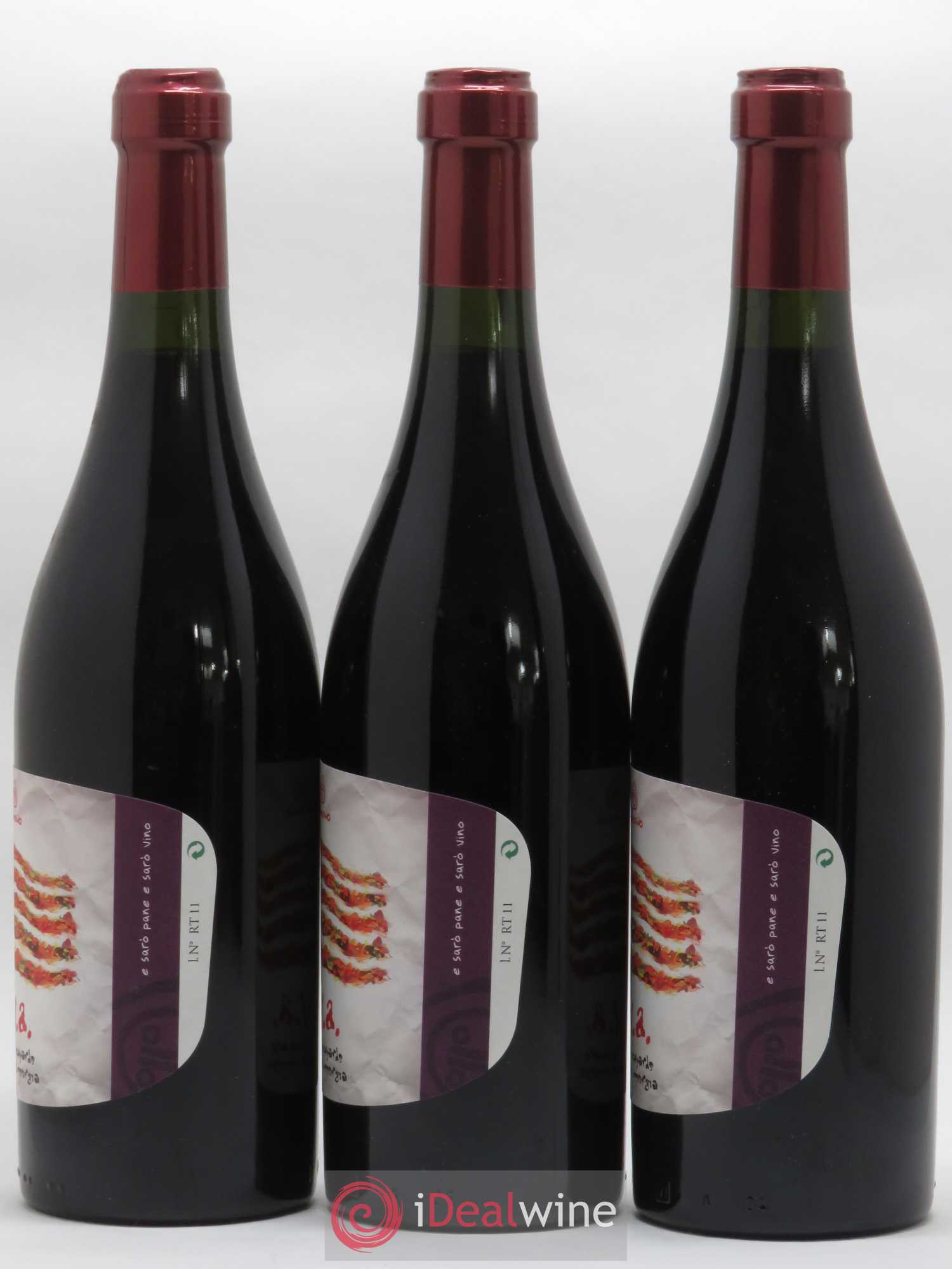 Italie Vino de Tavola U.V.A Panevino (sans prix de réserve) 2011 - Posten von 3 Flaschen - 2