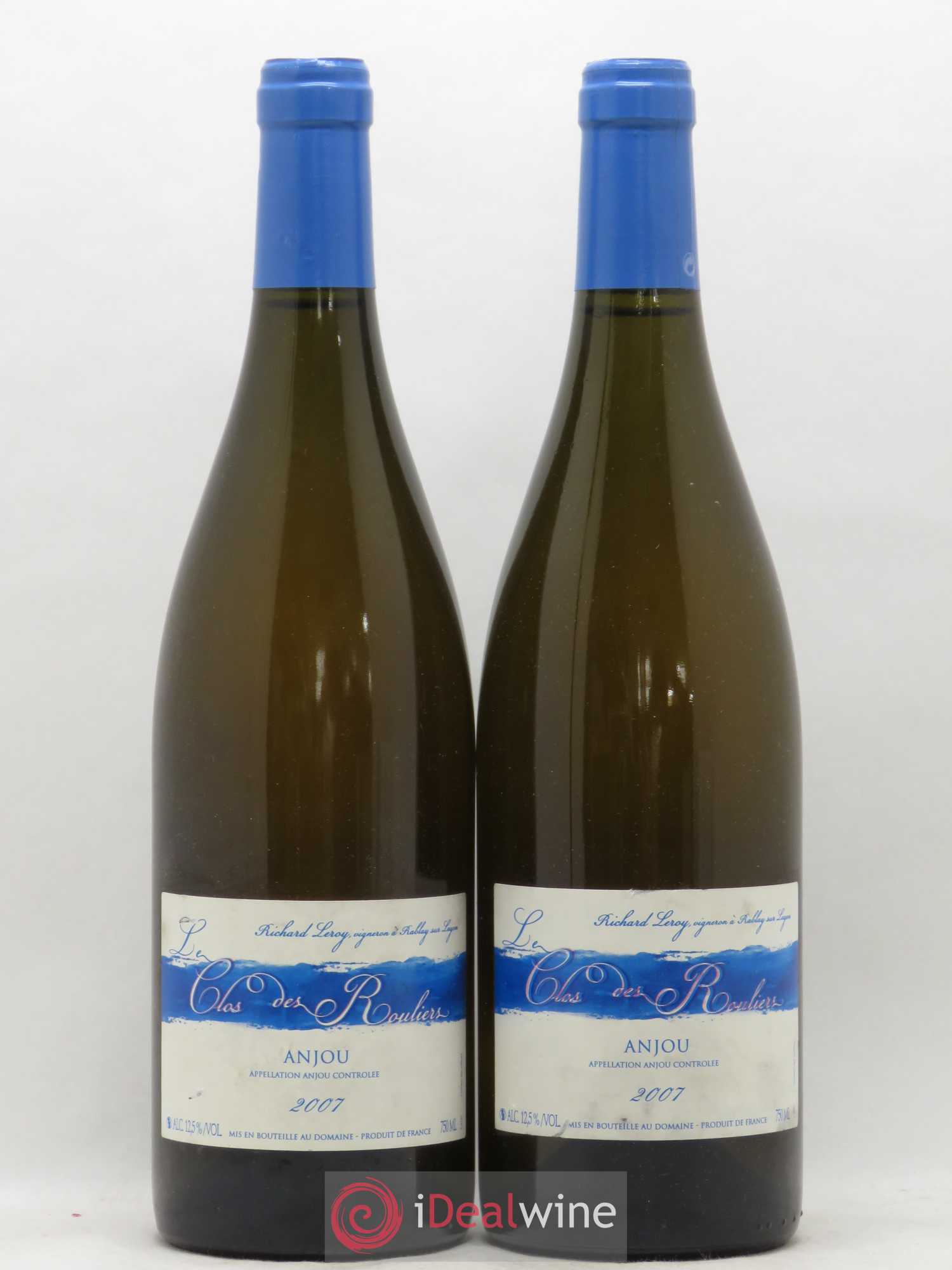 Anjou Le Clos des Rouliers Richard Leroy (sans prix de réserve) 2007 - Posten von 2 Flaschen - 0