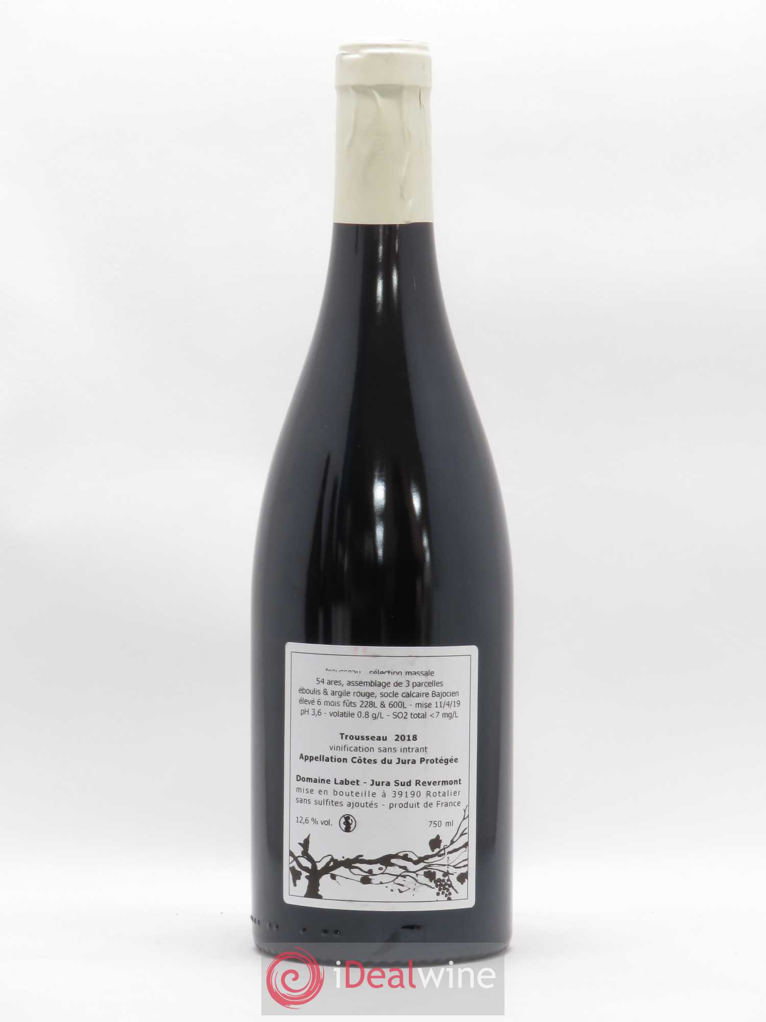Côtes du Jura Trousseau sélection massale Labet (sans prix de réserve) 2018 - Posten von 1 Flasche - 1
