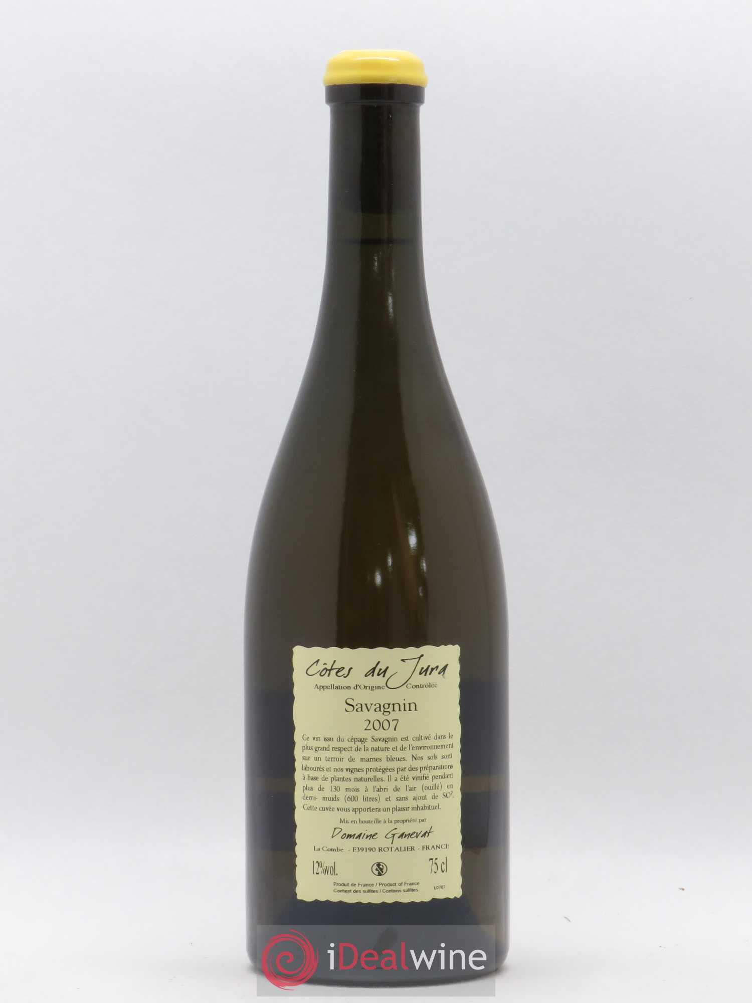 Côtes du Jura Les Vignes de mon Père Jean-François Ganevat (Domaine) (sans prix de réserve) 2007 - Lot de 1 bouteille - 1