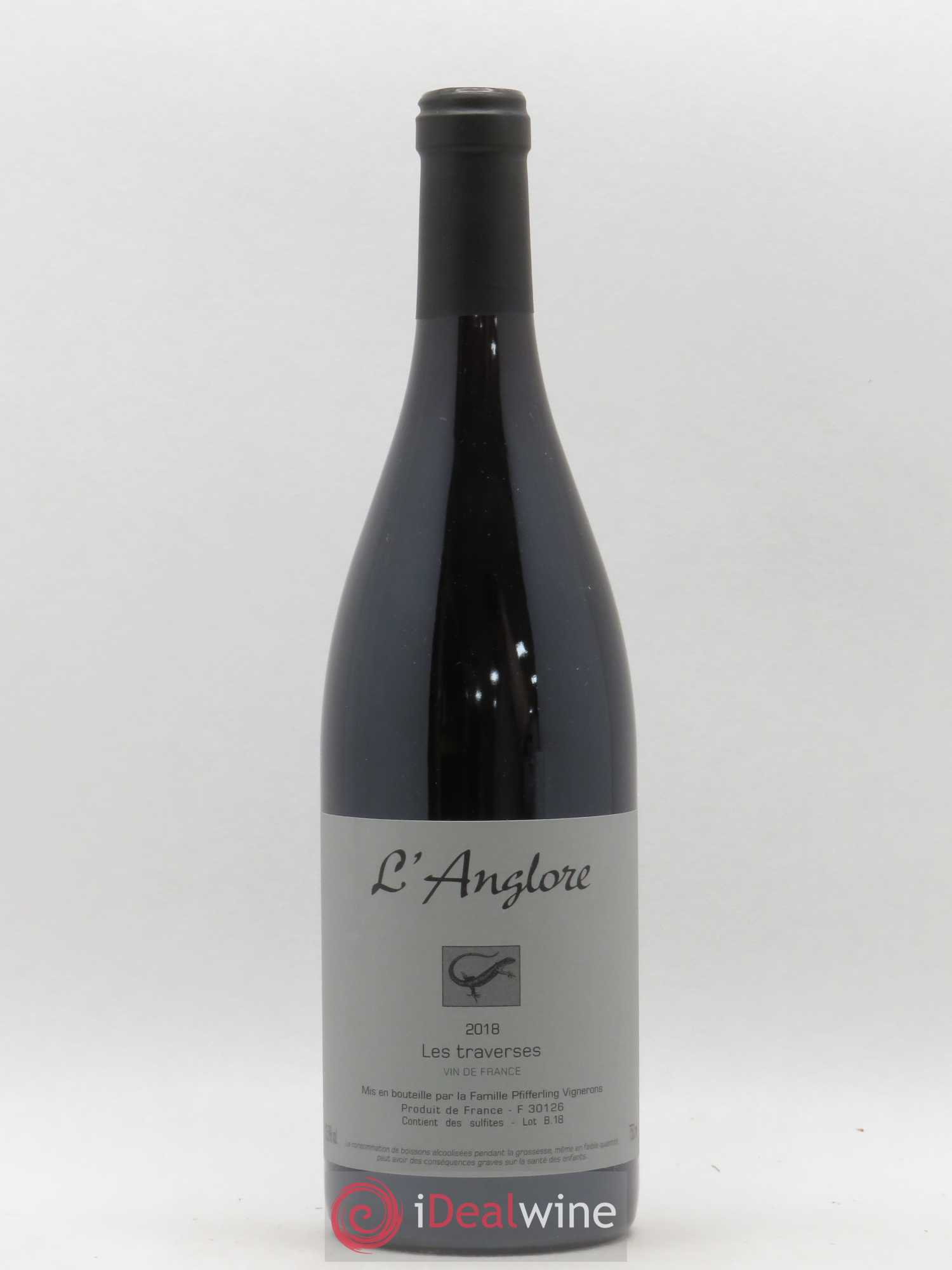 Vin de France Les Traverses L'Anglore (sans prix de réserve) 2018 - Lot de 1 bouteille - 0