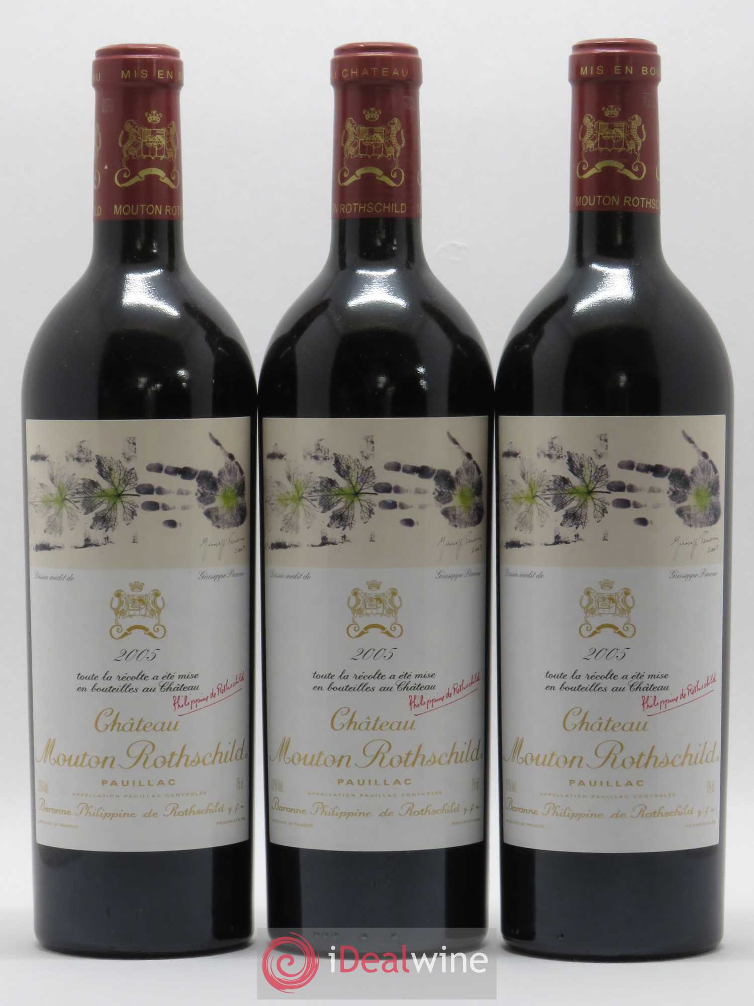 Château Mouton Rothschild 1er Grand Cru Classé 2005 - Lot de 6 bouteilles - 1
