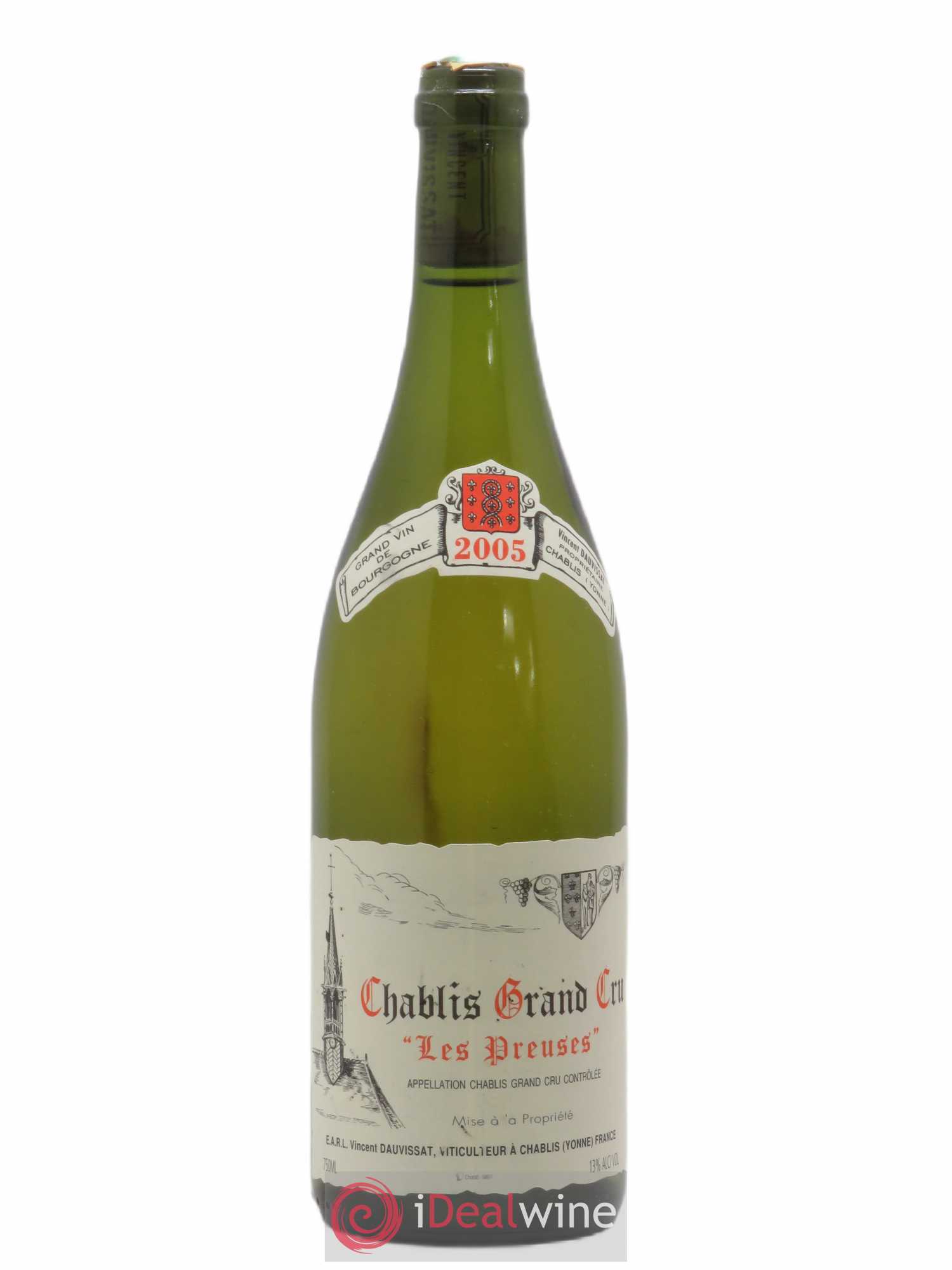 Chablis Grand Cru Les Preuses Vincent Dauvissat (Domaine) (sans prix de réserve) 2005 - Lot de 1 bouteille - 0