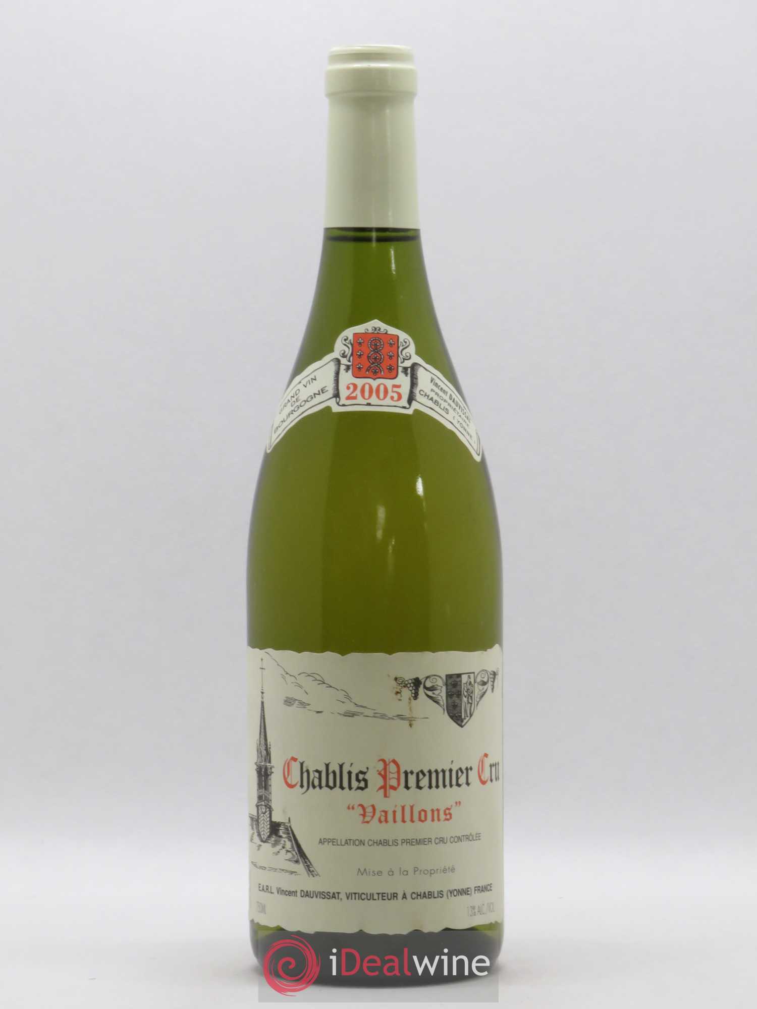 Chablis 1er Cru Vaillons Vincent Dauvissat (Domaine) (sans prix de réserve) 2005 - Lot de 1 bouteille - 0
