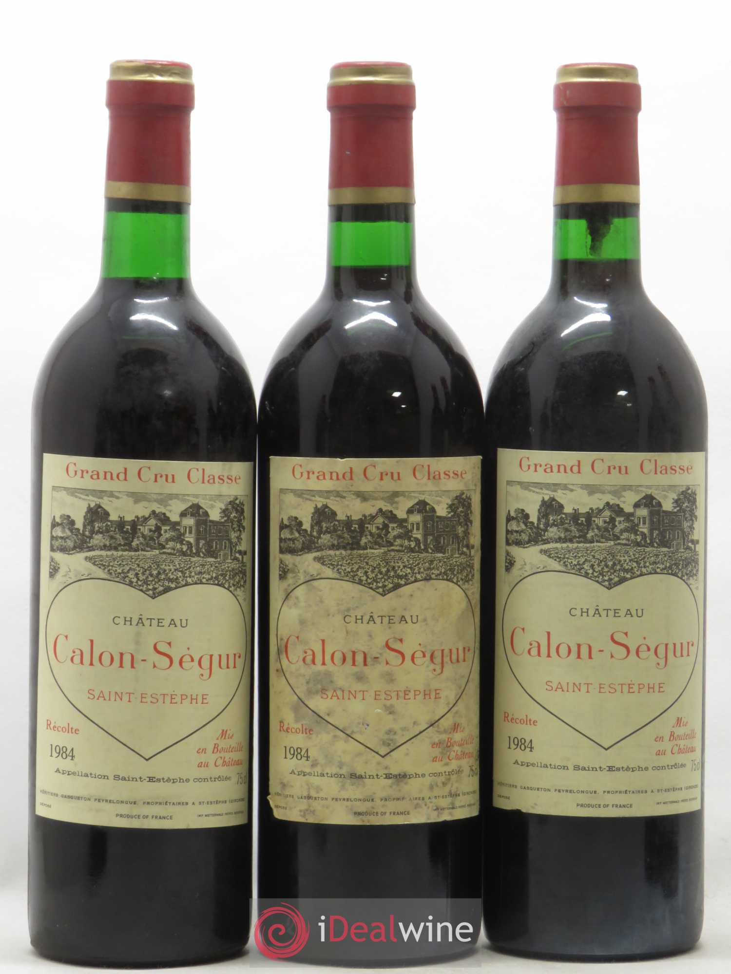 Château Calon Ségur 3ème Grand Cru Classé  (sans prix de réserve) 1984 - Lot de 6 bouteilles - 1