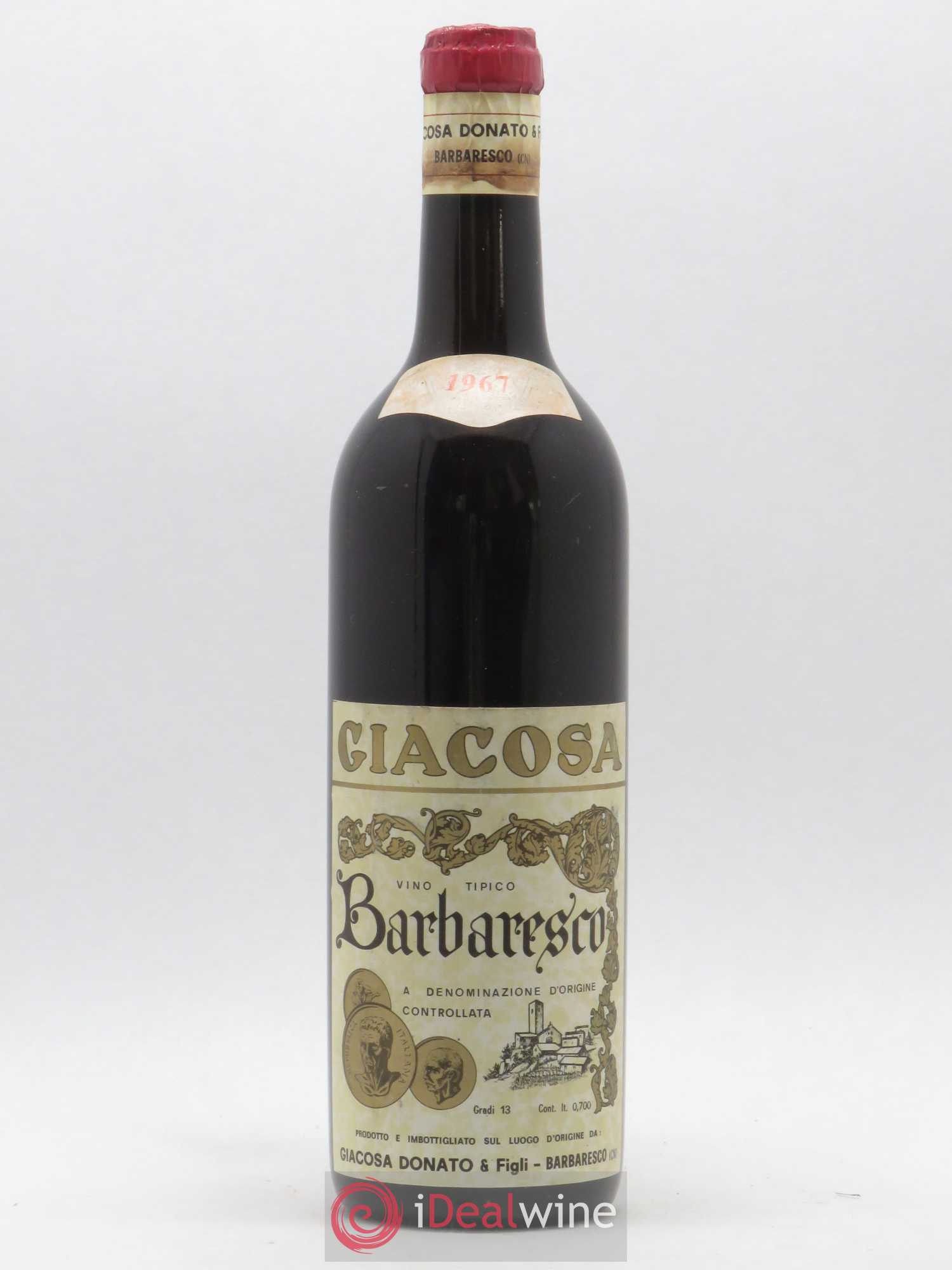 Barbaresco DOCG Giacosa Donato (sans prix de réserve) 1967 - Posten von 1 Flasche - 0