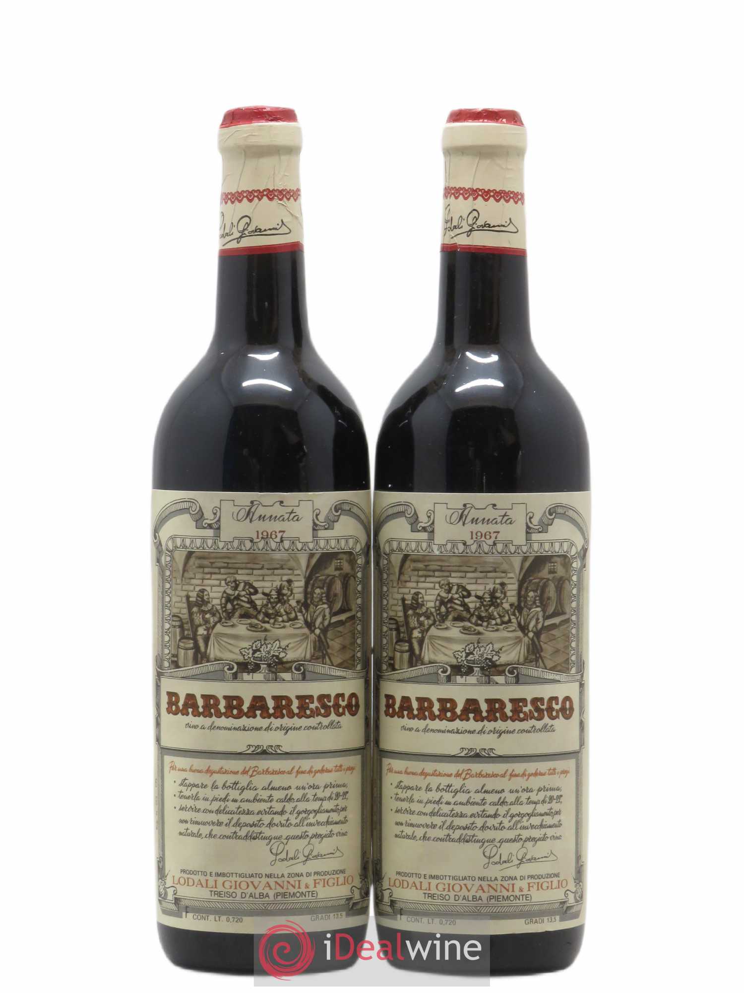 Barbaresco DOCG Giovanni & Figlio Lodali (sans prix de réserve) 1967 - Posten von 2 Flaschen - 0