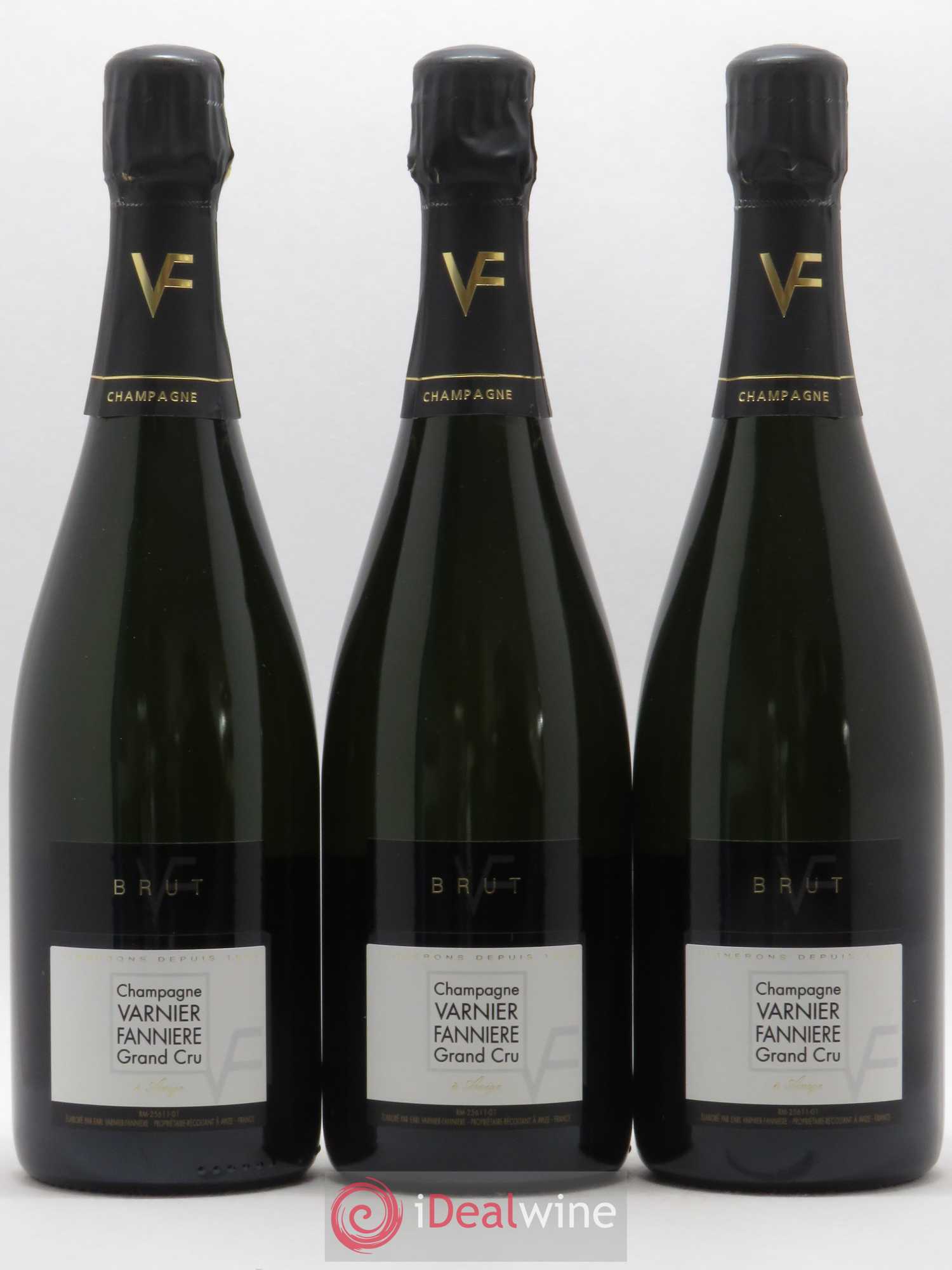 Champagne Brut Grand Cru Varnier-Fannière (sans prix de réserve) (sans prix de réserve) - Posten von 3 Flaschen - 0