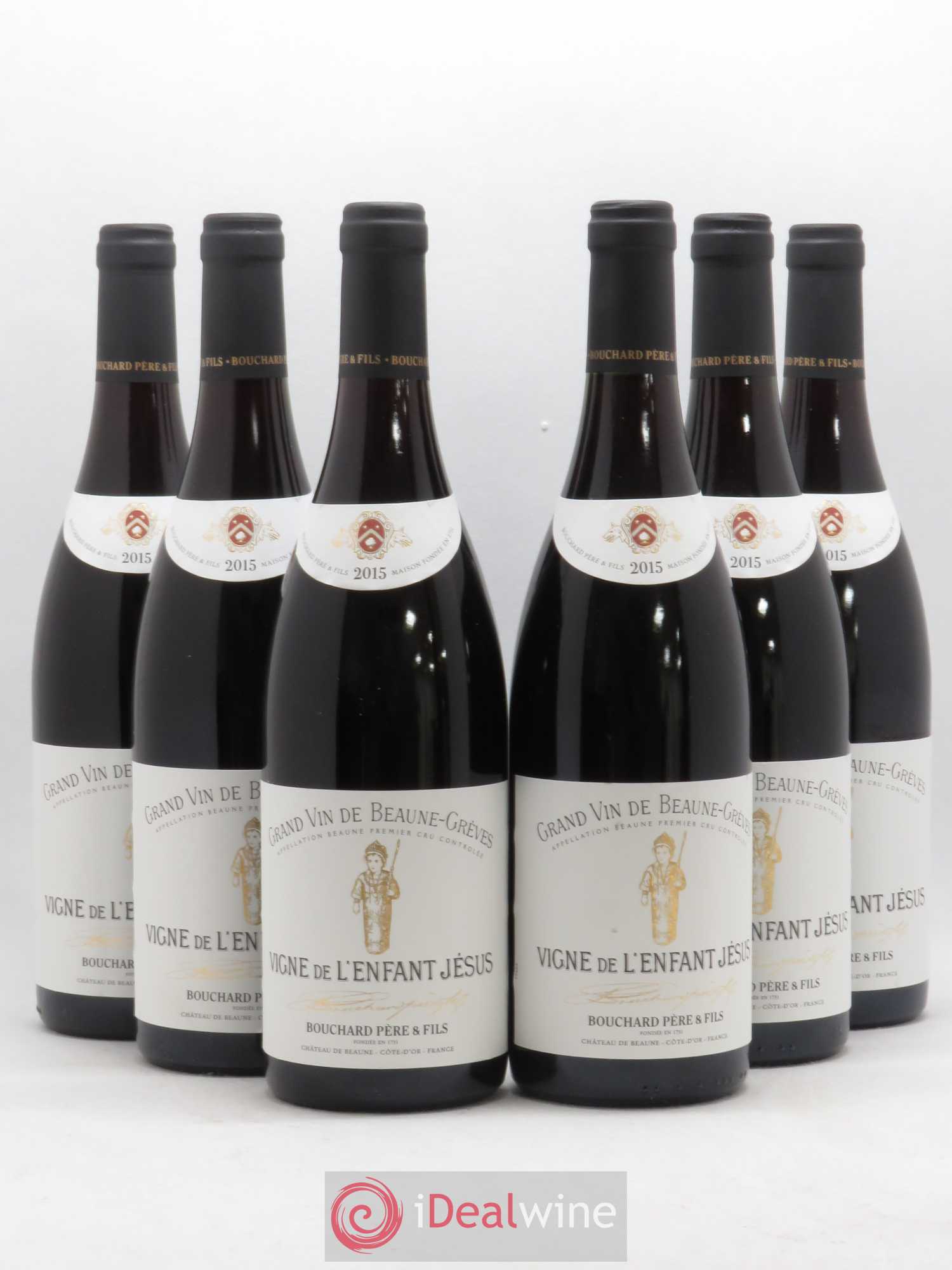 Beaune 1er Cru Grèves - Vigne de l'Enfant Jésus Bouchard Père & Fils (sans prix de réserve) 2015 - Lot de 6 bouteilles - 0