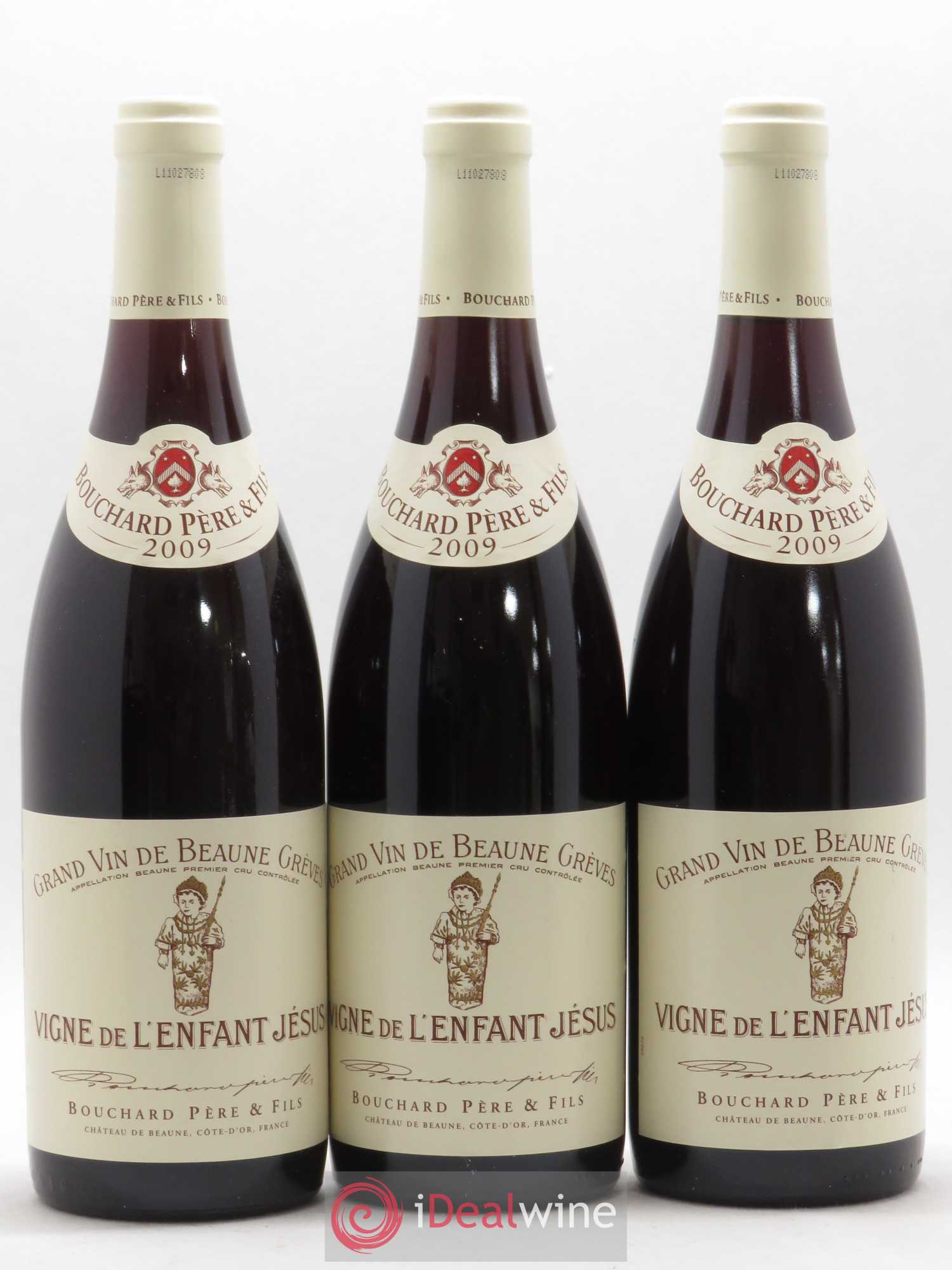Beaune 1er Cru Grèves - Vigne de l'Enfant Jésus Bouchard Père & Fils 2009 - Lot de 6 bouteilles - 1
