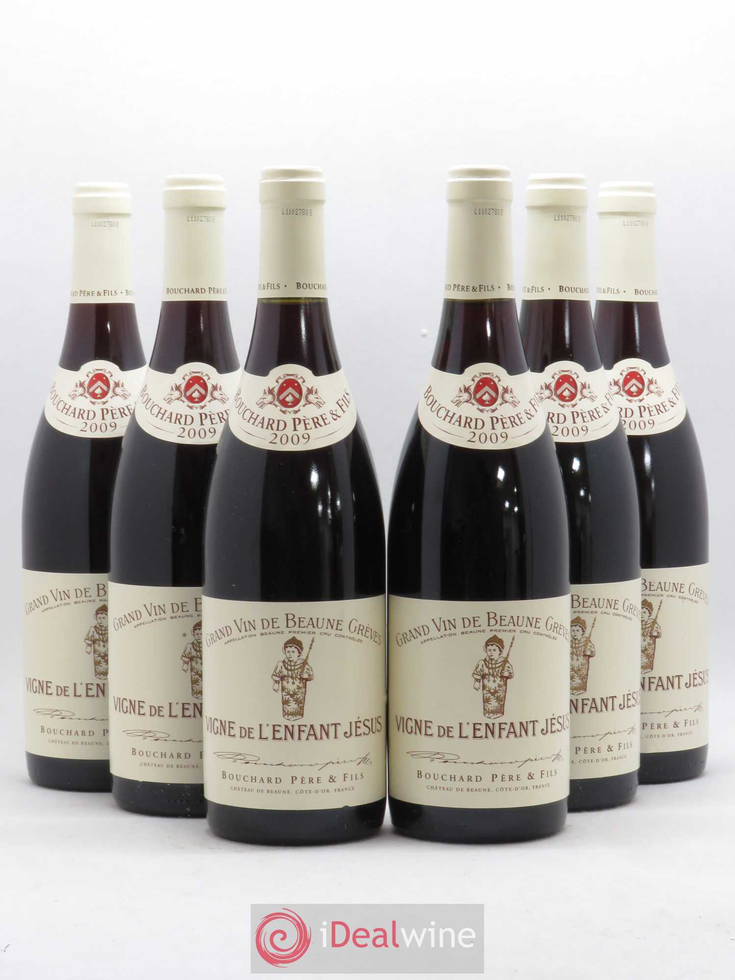 Beaune 1er Cru Grèves - Vigne de l'Enfant Jésus Bouchard Père & Fils 2009 - Lot de 6 bouteilles - 0