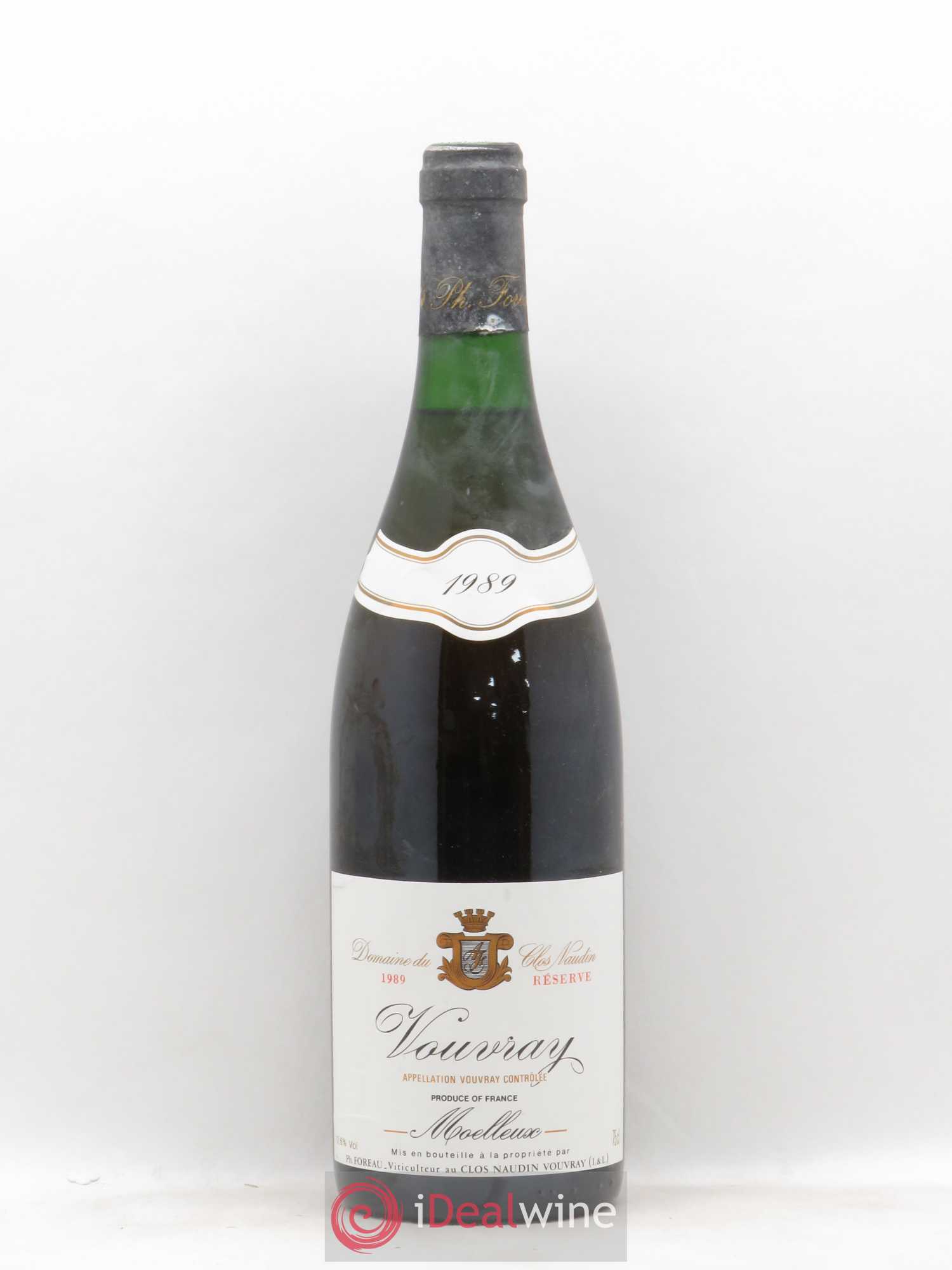Vouvray Moelleux Réserve Clos Naudin - Philippe Foreau (senza prezzo di riserva) 1989 - Lotto di 1 bottiglia - 0