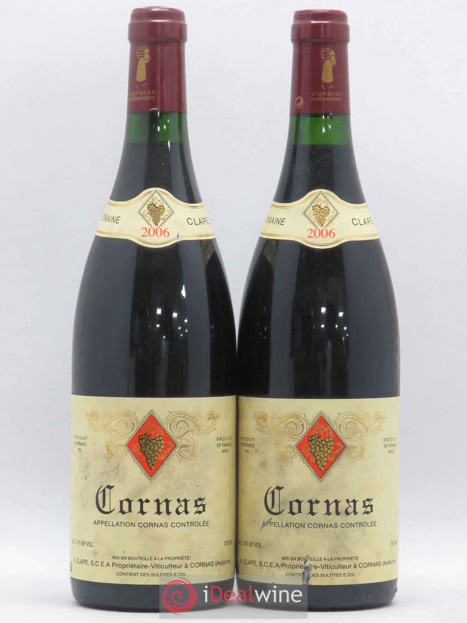 Cornas Auguste Clape (sans prix de réserve) 2006 - Lot de 2 bouteilles - 0