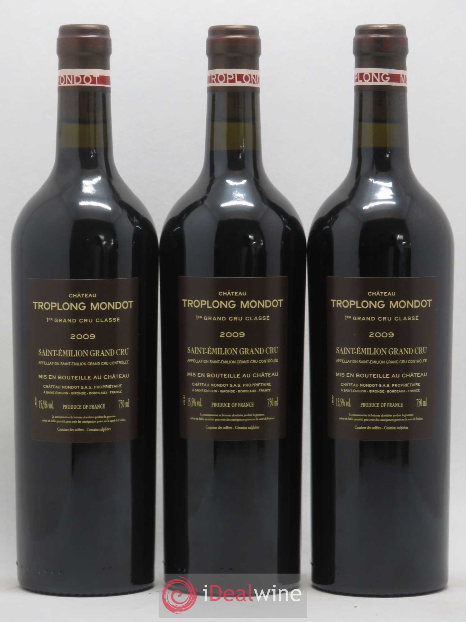 Château Troplong Mondot 1er Grand Cru Classé B 2009 - Lot de 12 bouteilles - 2
