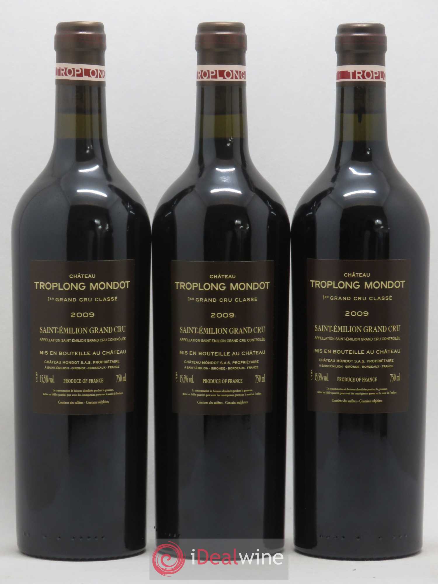 Château Troplong Mondot 1er Grand Cru Classé B 2009 - Lot de 12 bouteilles - 4
