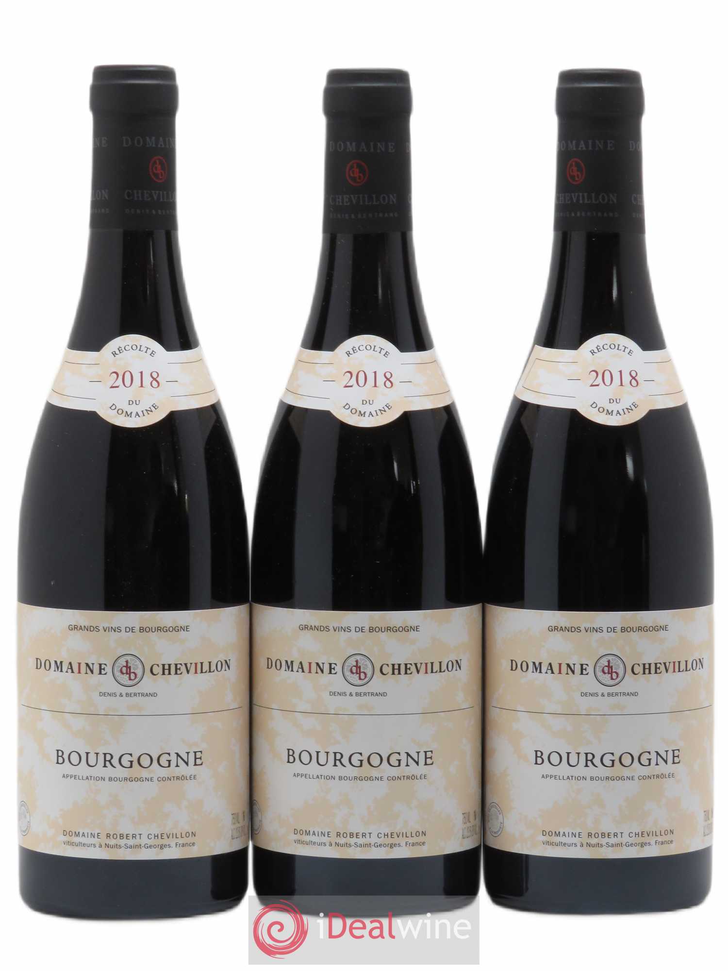 Bourgogne Robert Chevillon (sans prix de réserve) 2018 - Lot de 3 bouteilles - 0
