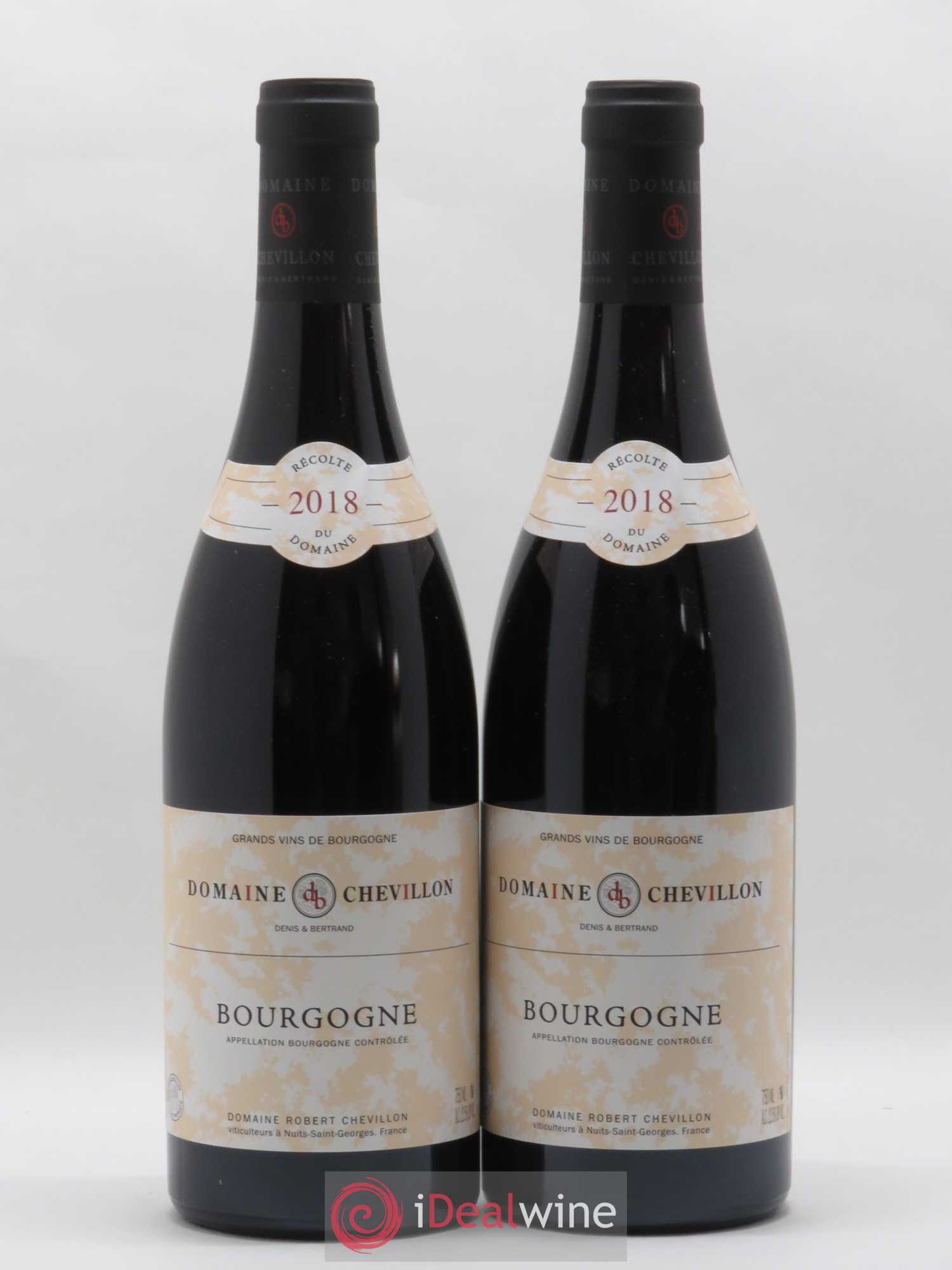 Bourgogne Robert Chevillon (sans prix de réserve) 2018 - Lot de 2 bouteilles - 0