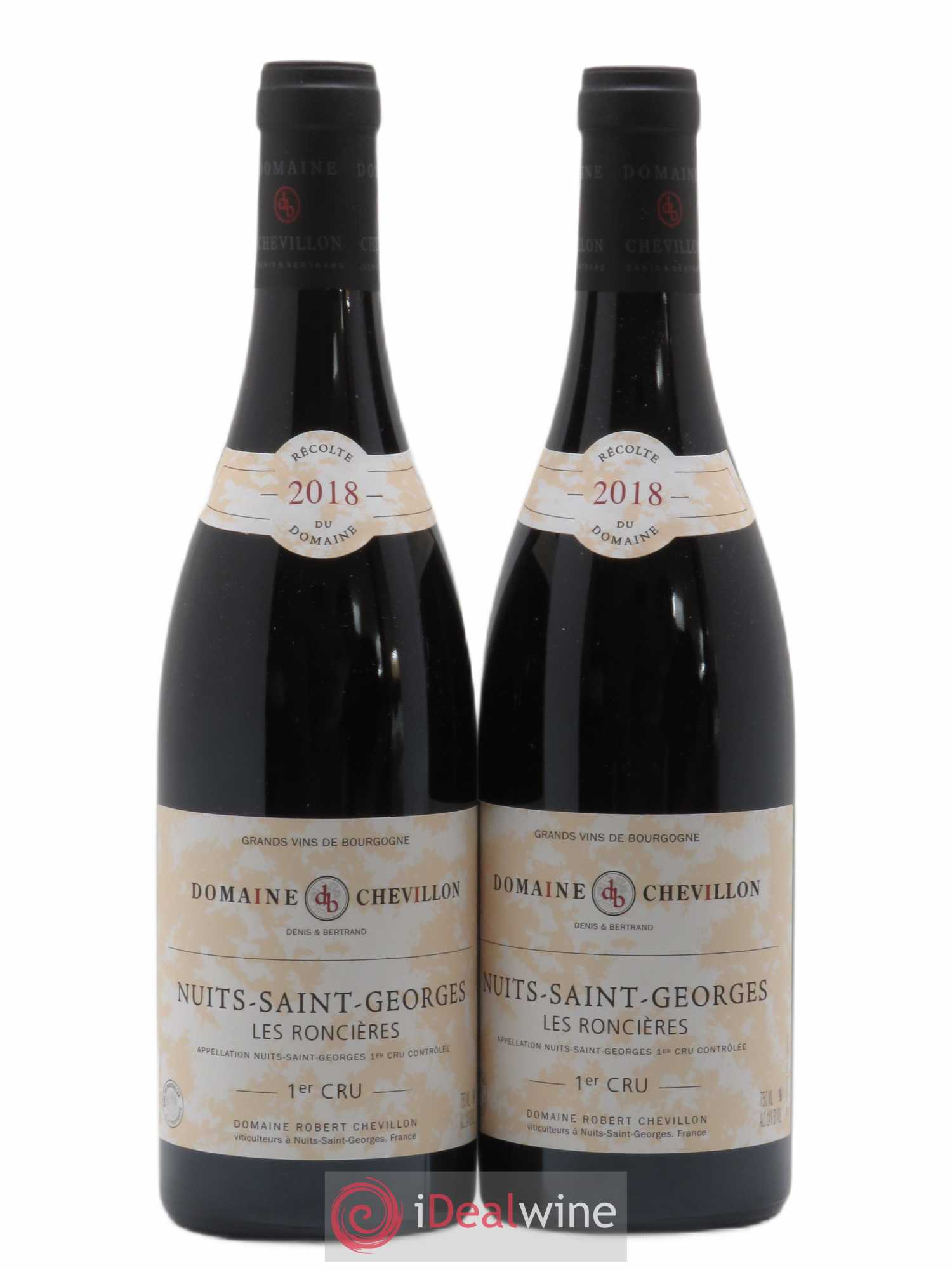 Nuits-Saint-Georges 1er Cru Les Roncières Robert Chevillon (sans prix de réserve) 2018 - Lot de 2 bouteilles - 0