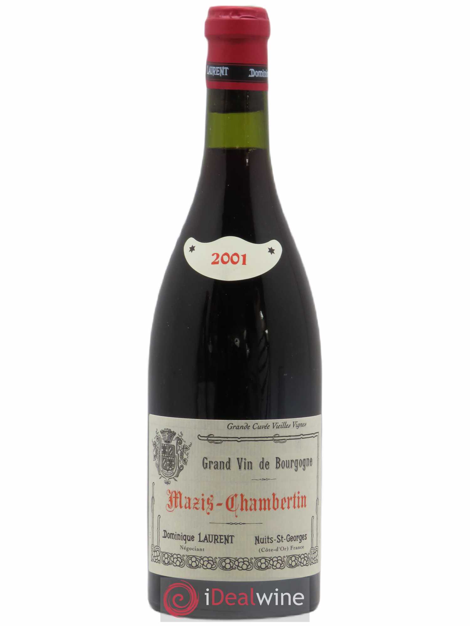Mazis-Chambertin Grand Cru Dominique Laurent cuvée B grande cuvée vieilles vignes Dominique Laurent (sans prix de réserve) 2001 - Posten von 1 Flasche - 0
