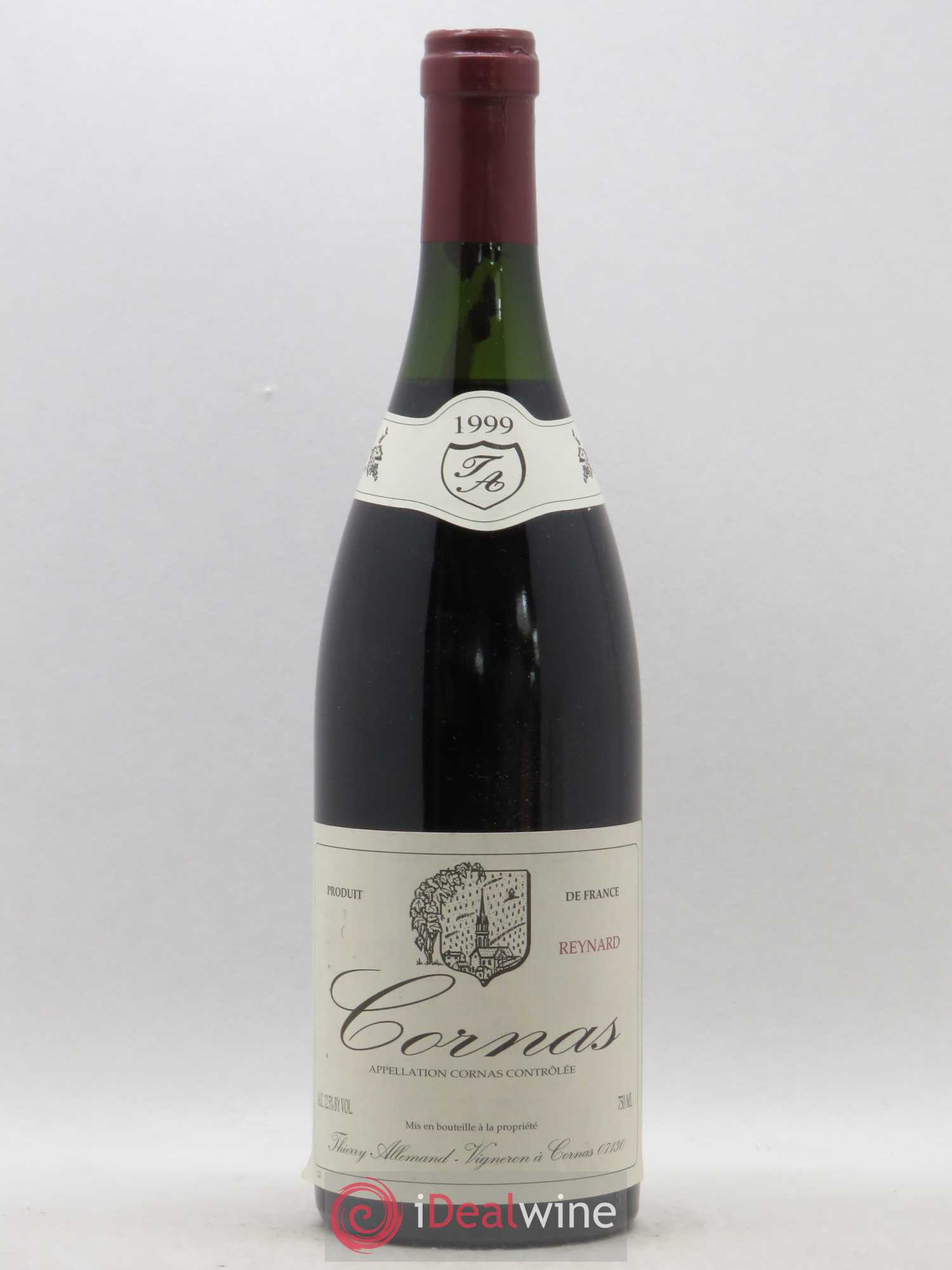 Cornas Reynard Thierry Allemand (sans prix de réserve) 1999 - Lot de 1 bouteille - 0