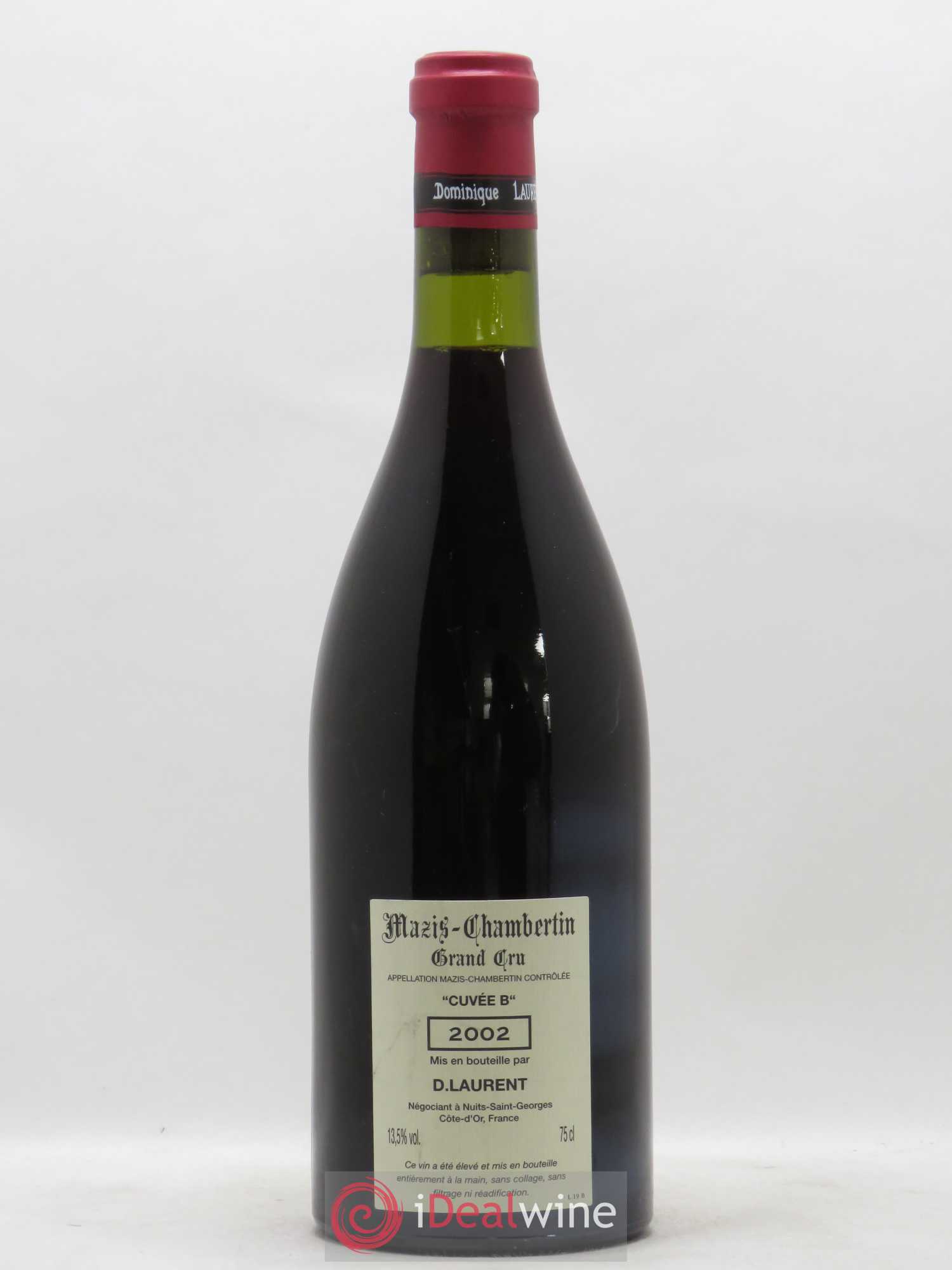 Mazis-Chambertin Grand Cru Dominique Laurent Grande Cuvée Vieilles Vignes cuvée B (sans prix de réserve) 2002 - Posten von 1 Flasche - 1