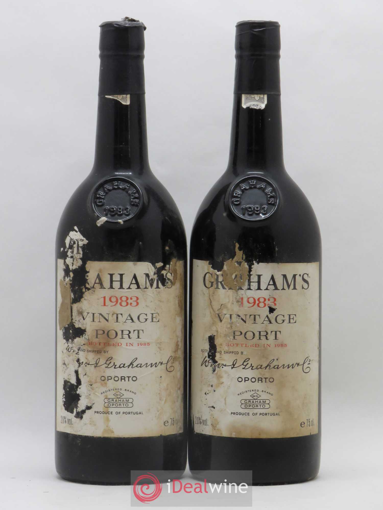 Porto W&J Graham' Vintage (sans prix de réserve) 1983 - Lot de 2 bouteilles - 0
