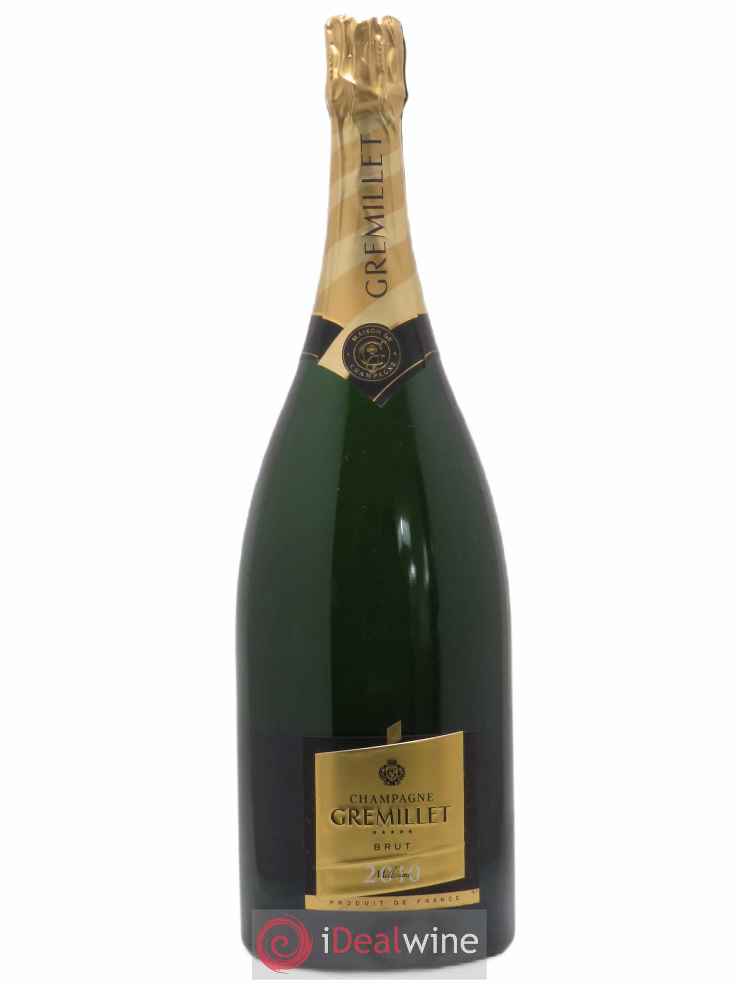 Champagne Gremillet Brut (sans prix de réserve) 2010 - Posten von 1 Magnum - 0