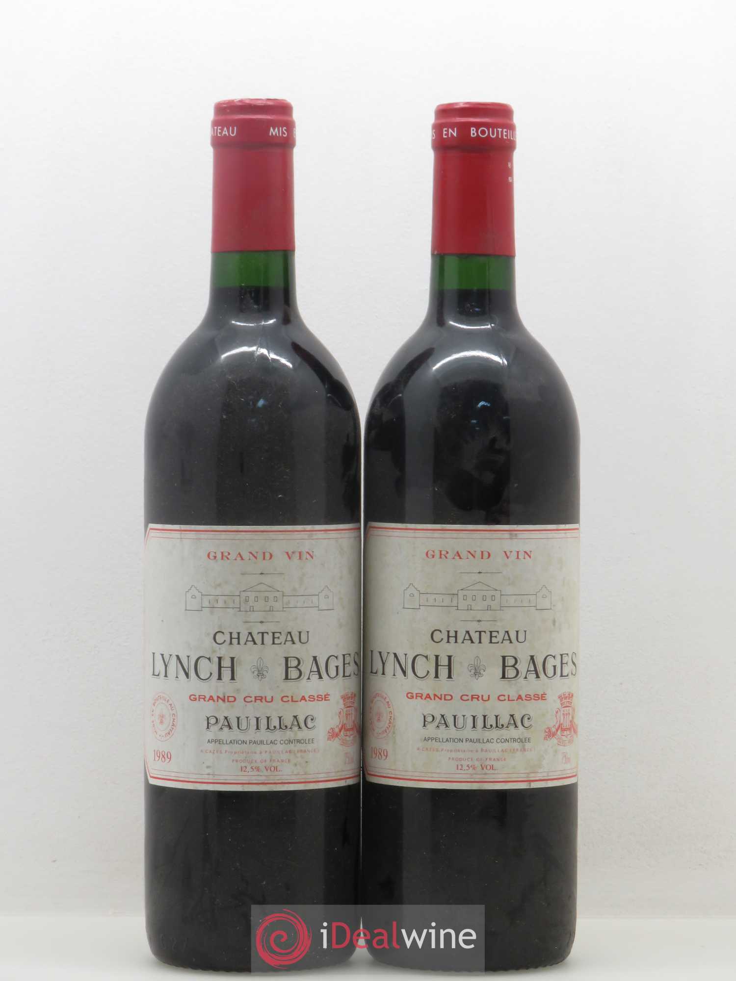 Château Lynch Bages 5ème Grand Cru Classé 1989 - Lot de 2 bouteilles - 0