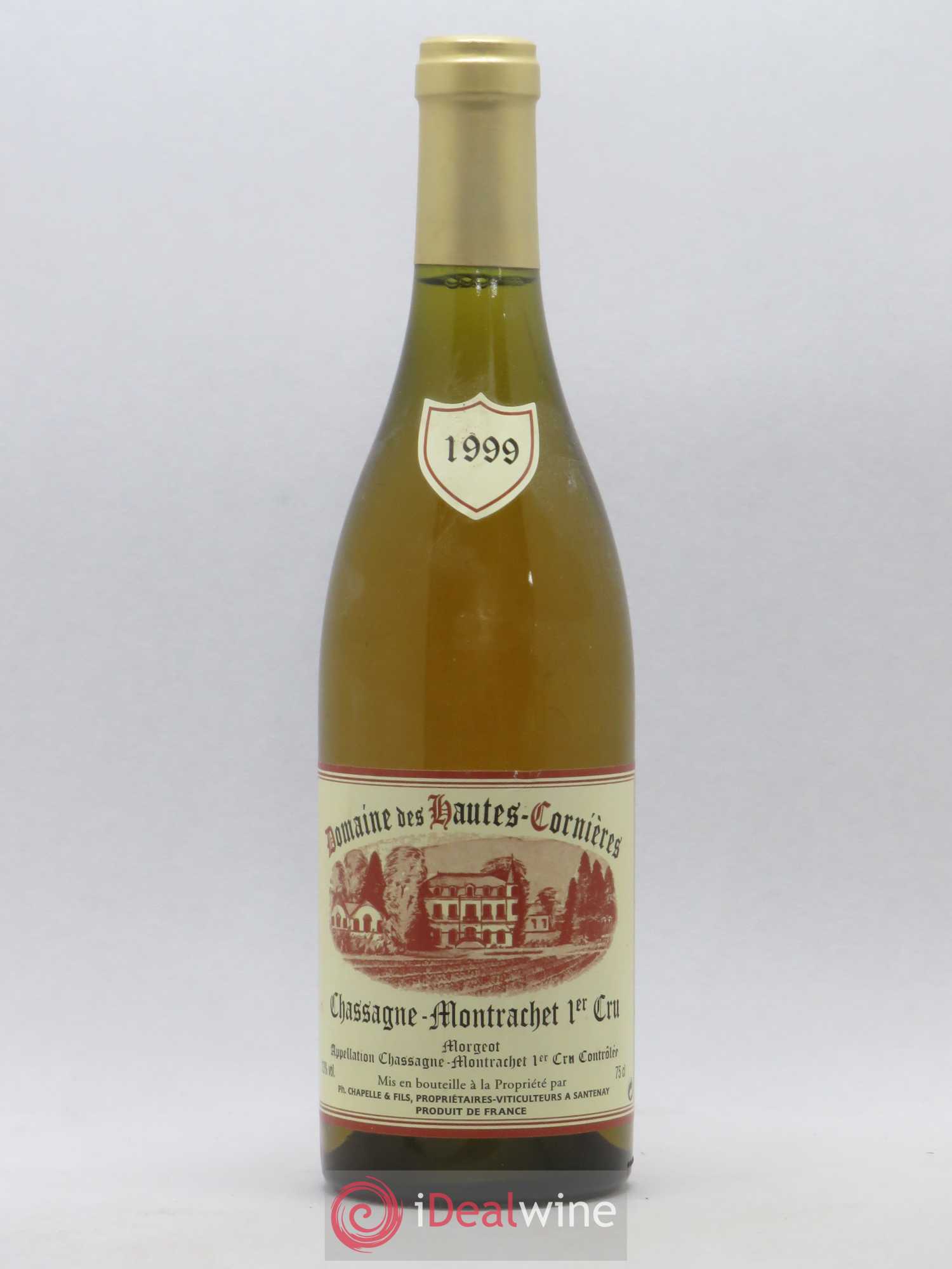 Chassagne-Montrachet 1er Cru Morgeot Philippe Chapelle et Fils Domaine Des Hautes Cornières (sans prix de réserve) (sans prix de réserve) 1999 - Posten von 1 Flasche - 0